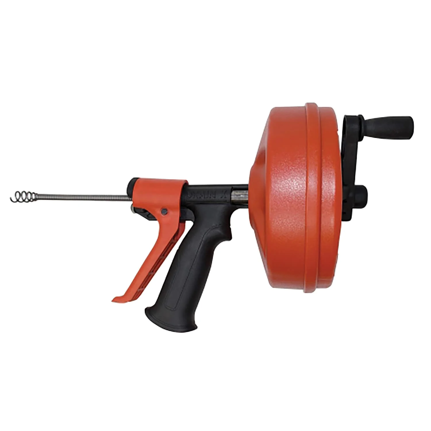 DrainX SPINFEED Drum Auger Drain Snake, Auto Extend and Retract, with Work Gloves and Carrying Bag, 25 Ft. - Image 5