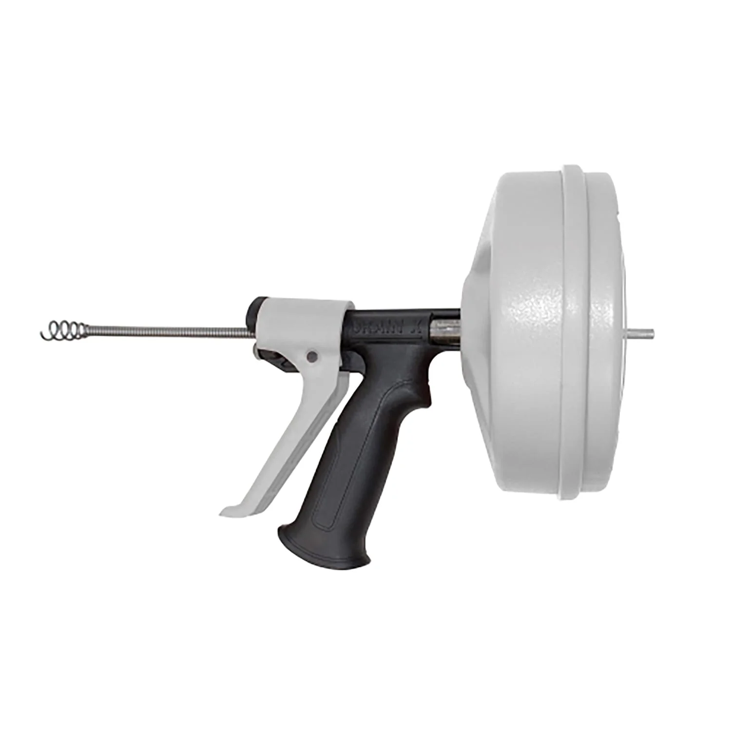 DrainX SPINFEED Drum Auger Drain Snake, Auto Extend and Retract, with Work Gloves and Carrying Bag, 50 Ft. - Image 3