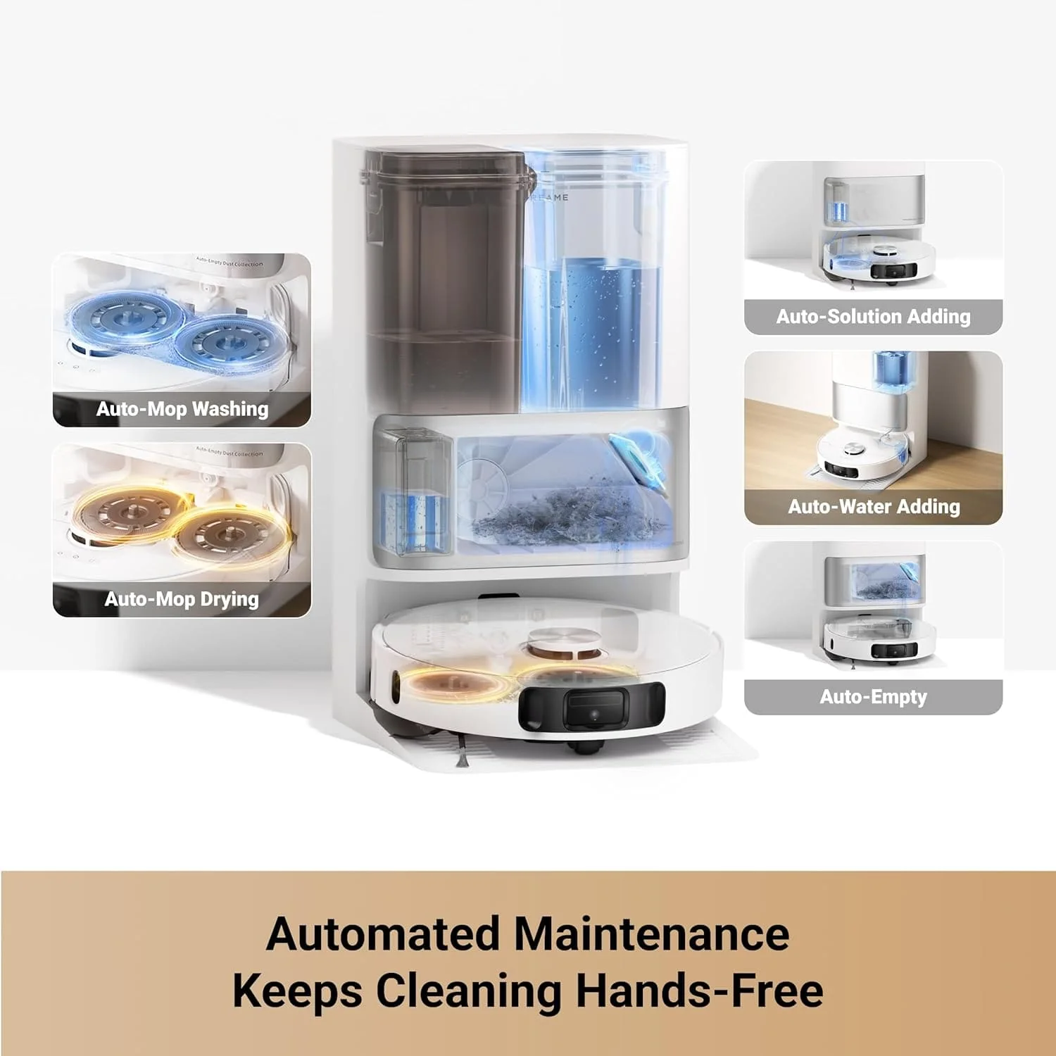 Dreame L10s Ultra Gen 2 Robot Vacuum and Mop, 10000Pa Suction, MopExtend Tech, All-in-One Base Station, 75 Days Auto-Empty, Mop Self-Wash and Dry - Image 4