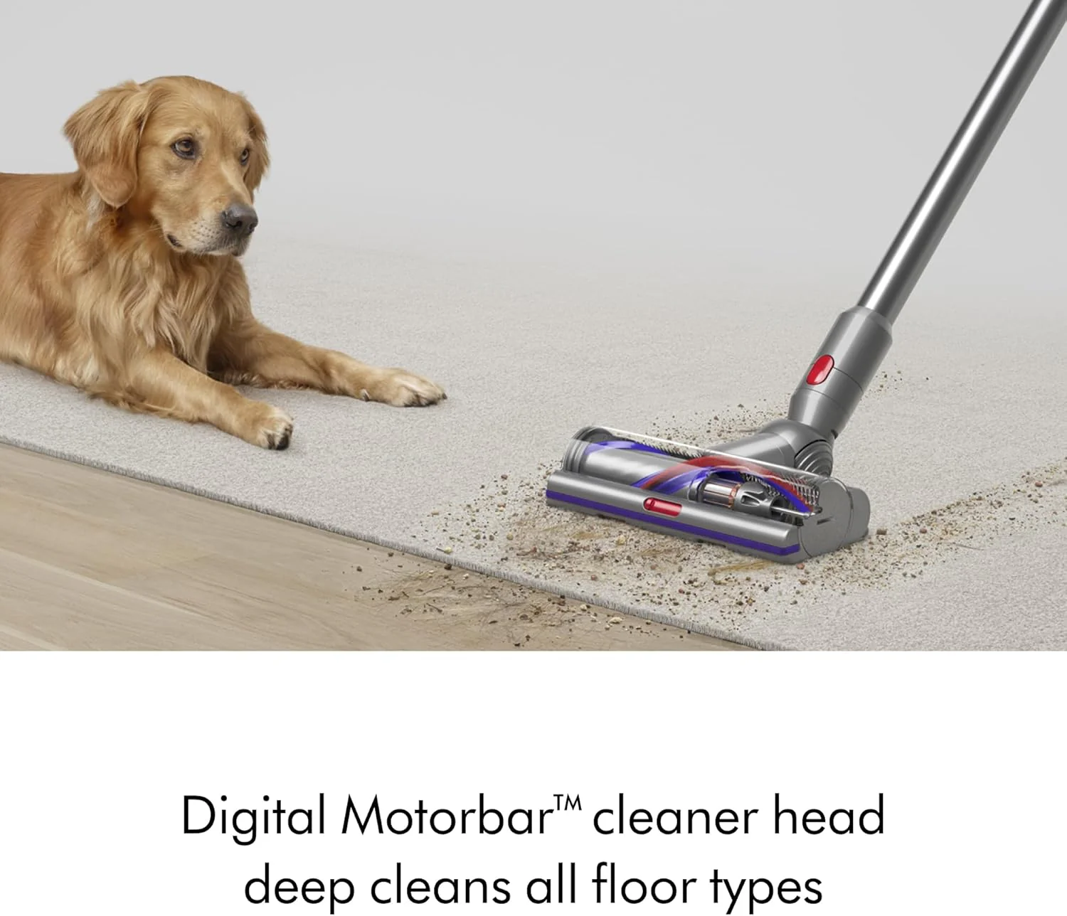 Dyson V15 Detect Cordless Vacuum Cleaner, Yellow/Nickel - Image 5