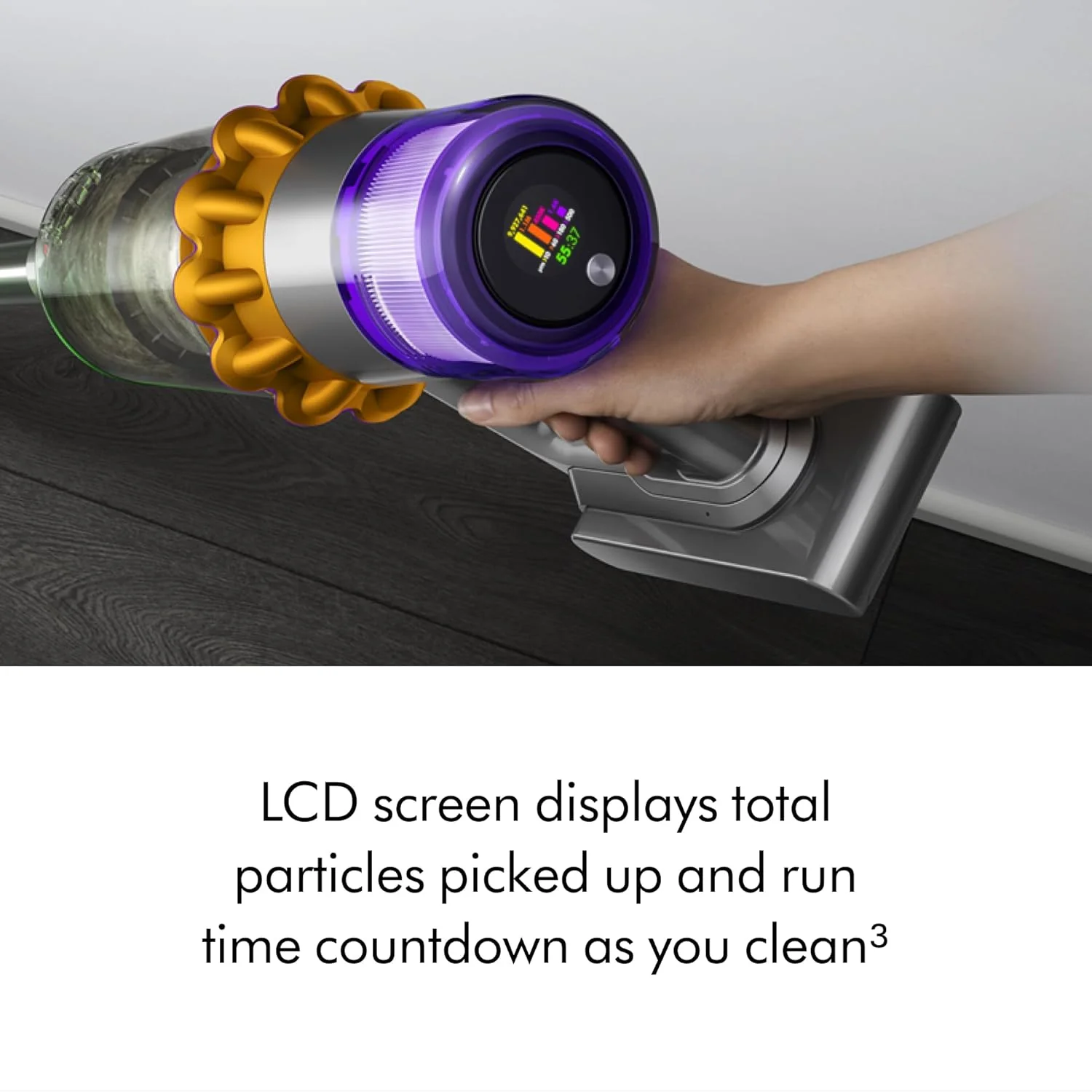 Dyson V15 Detect Cordless Vacuum Cleaner, Yellow/Nickel - Image 7
