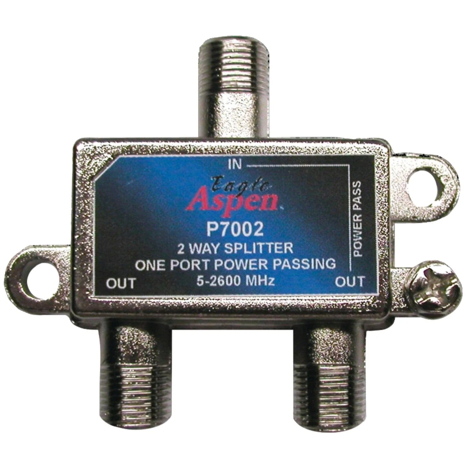 Eagle Aspen 2-Way 2600-MHz Coaxial Splitter with 1-Port Power Passing