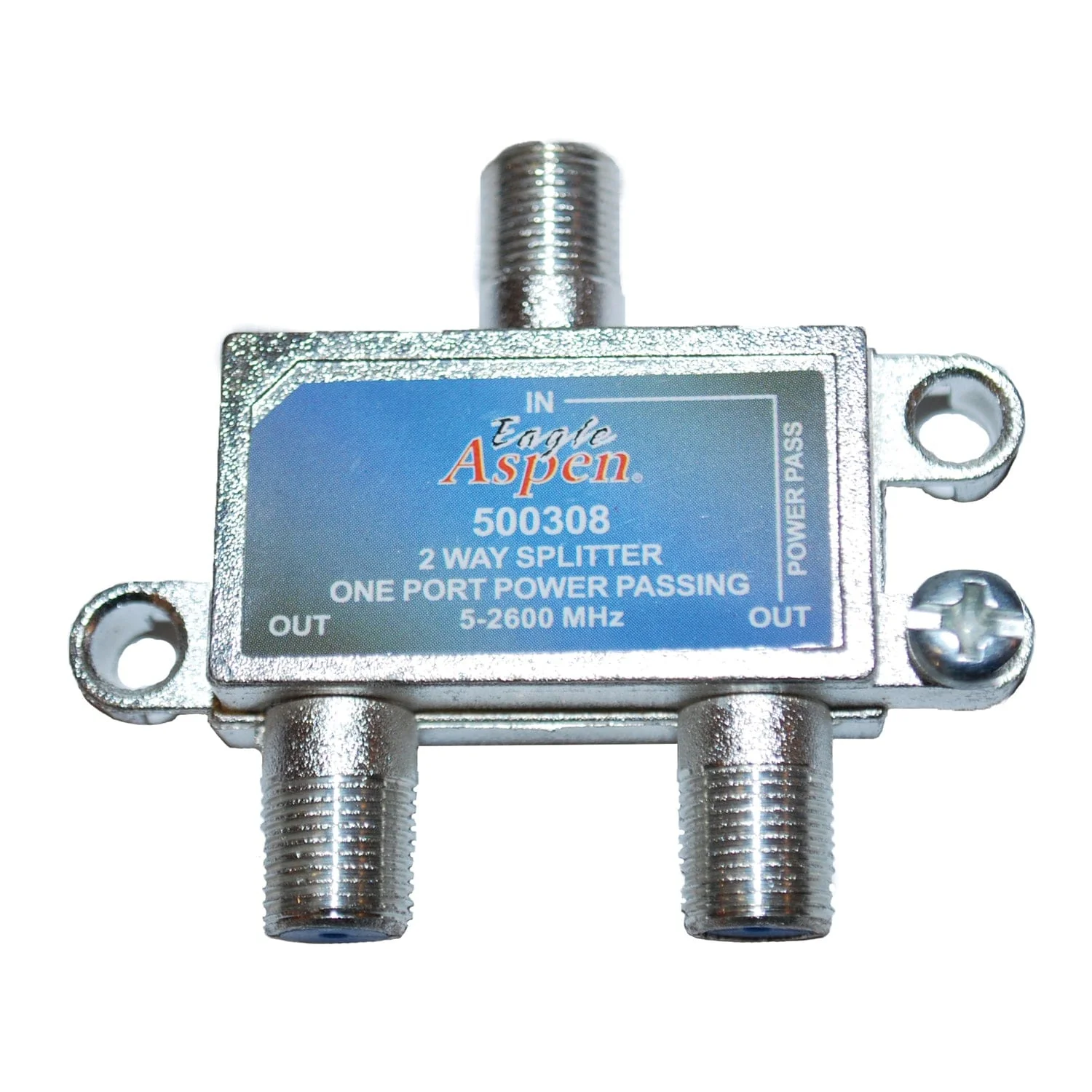 Eagle Aspen 2-Way 2600-MHz Coaxial Splitter with 1-Port Power Passing - Image 4