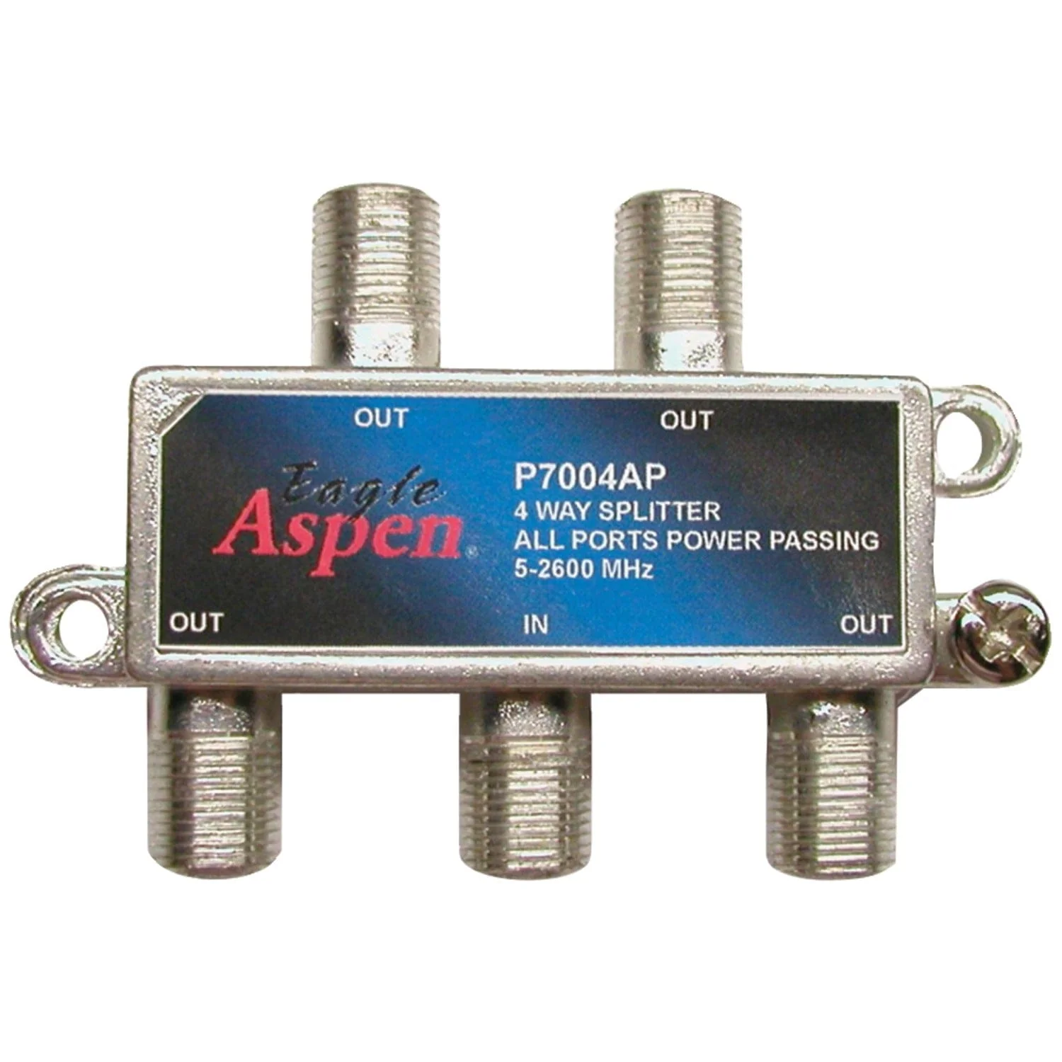 Eagle Aspen 4-Way 2600-MHz Coaxial Splitter with All-Port Power Passing