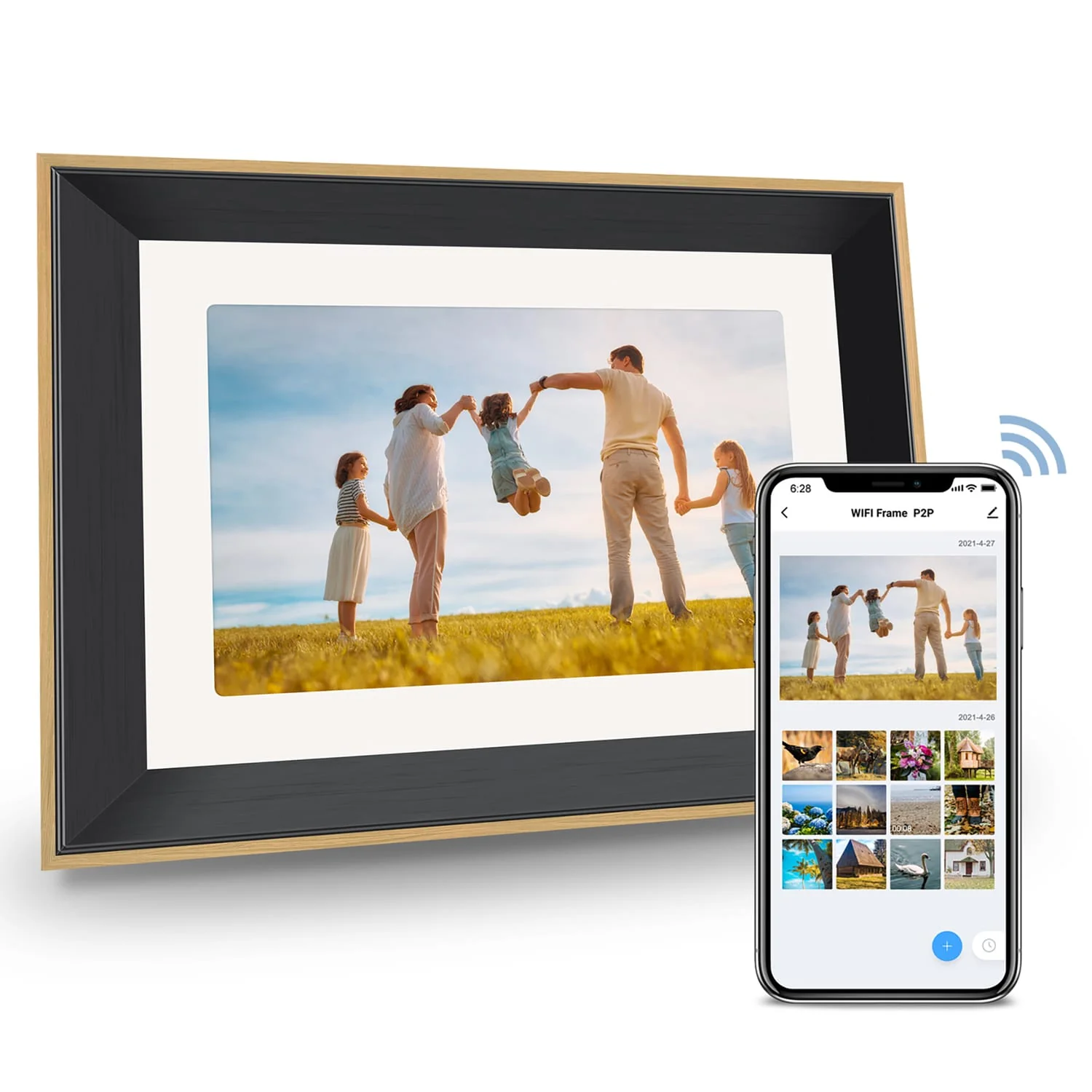 eco4life 10.1-In. Wi-Fi Digital Photo Frame with Photos/Videos Sharing, CPF1029 - Image 4