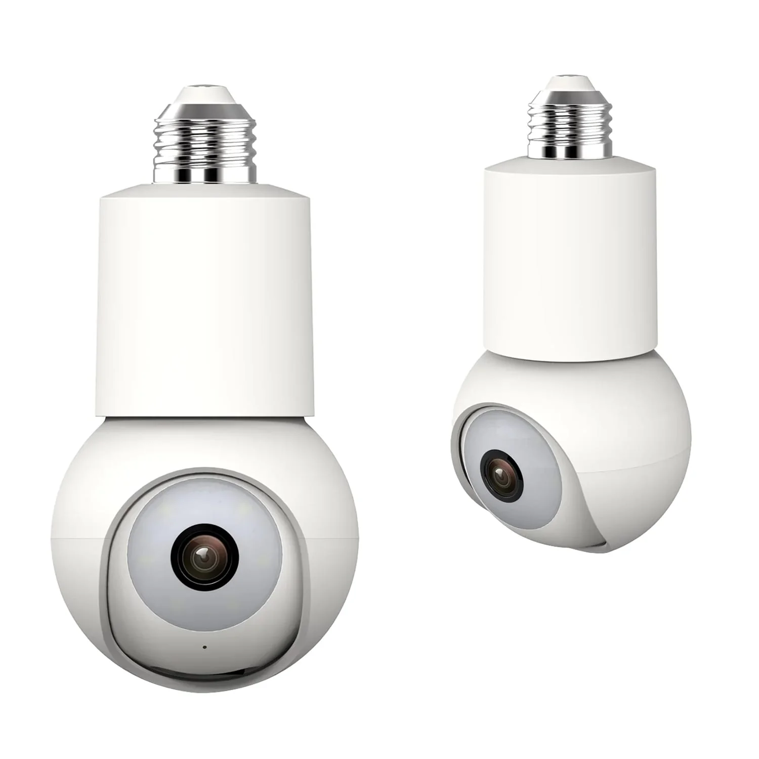 eco4life Wi-Fi 2K 1440p Smart PTZ Light Bulb Security Camera, SC-RIPC-2006