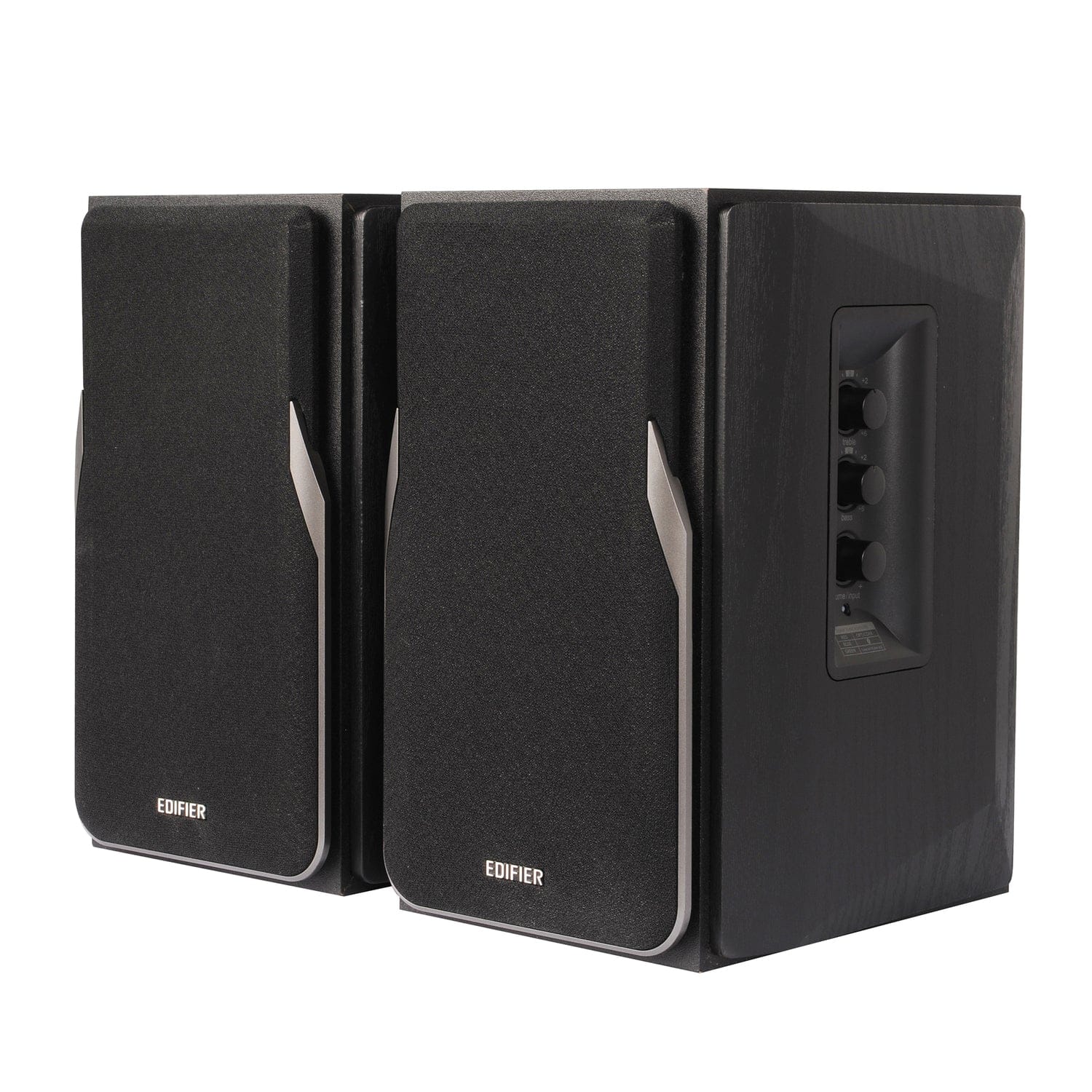 Edifier 42-Watt Continuous-Power Amplified Bluetooth Professional Bookshelf Speakers with Remote, R1380DB, 2 Count, Black - Image 3