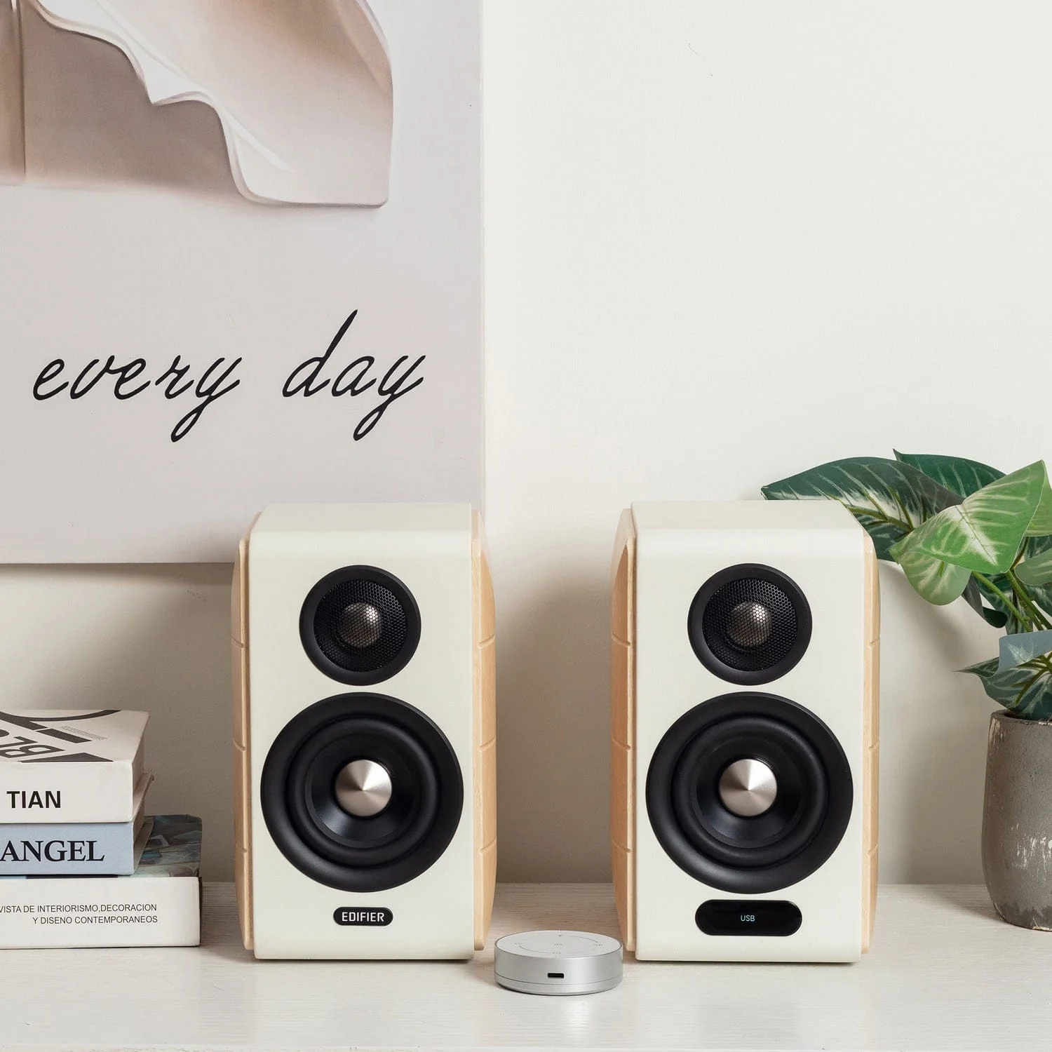 Edifier 88-Watt Continuous-Power Amplified Bluetooth Hi-Fi 2.0 Bookshelf Speaker System with Sub Out and Remote, S880DB MKII, 2 Count - Image 5