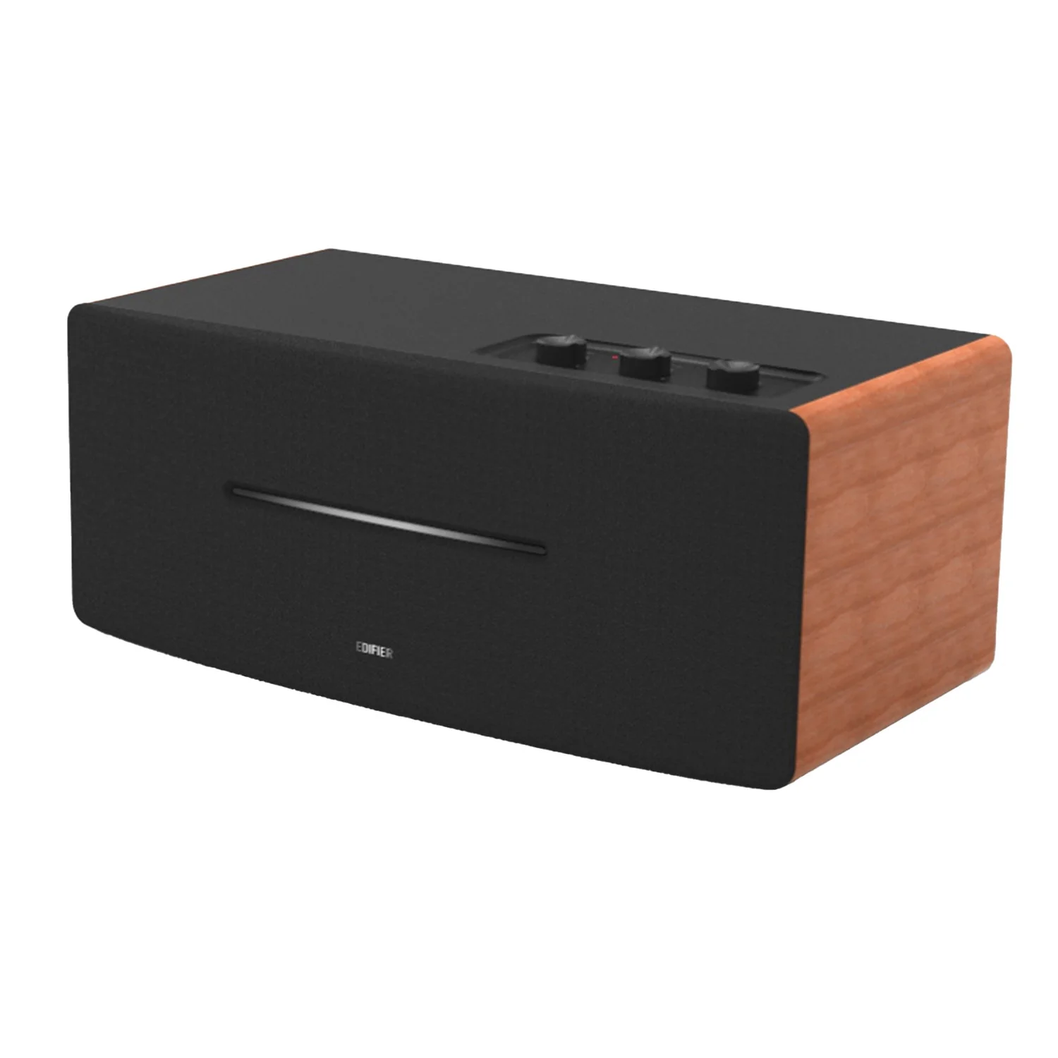 Edifier D12 Desktop 70-Watt Continuous-Power Bluetooth Amplified Integrated Stereo Speaker with Remote, Brown - Image 4