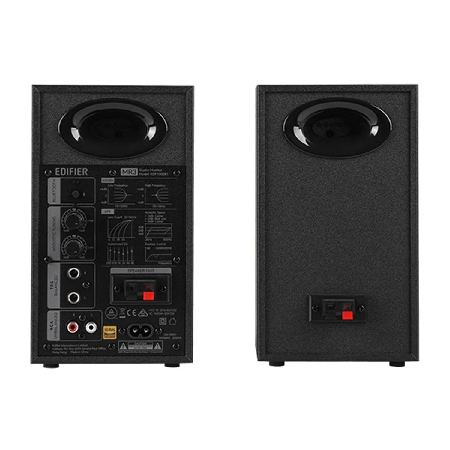 Edifier MR3 36-Watt-Continuous Powered 2.0 Studio Monitor Speaker System, 2 Count, Black - Image 3