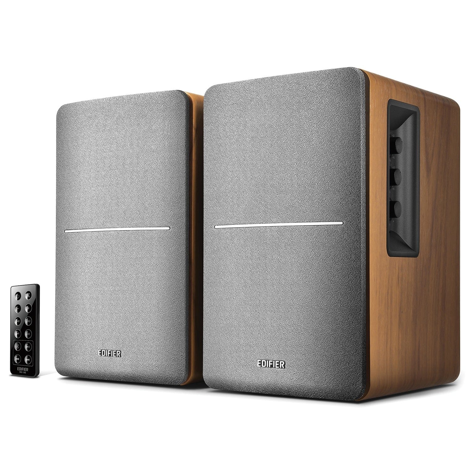 Edifier R1280DB 42-Watt-RMS Amplified Bluetooth Bookshelf Speaker System, Brown - Image 5