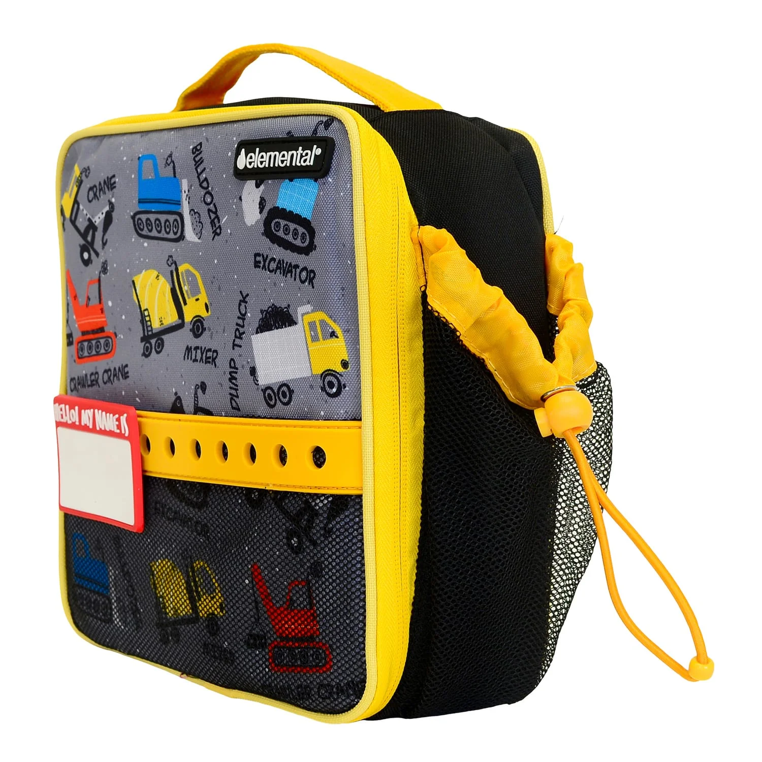 Elemental Chomper Insulated Kids Lunch Bag, Construction - Image 3