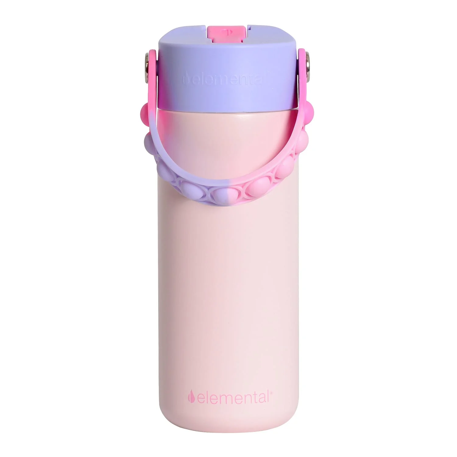 Elemental Core Pop Stainless Steel Water Bottle, 18 Oz., Blush Pink Tie Dye - Image 4