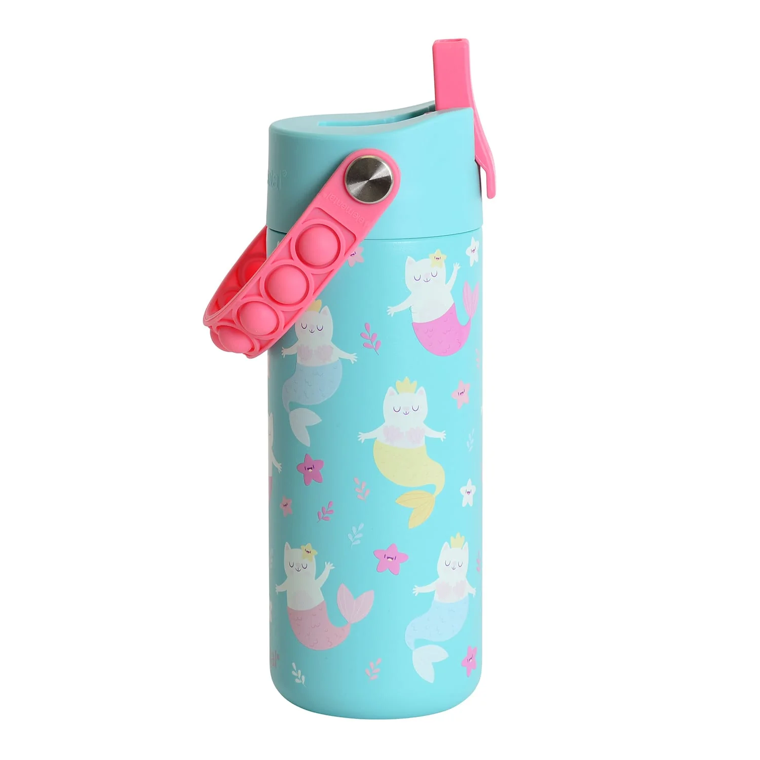 Elemental Core Pop Stainless Steel Water Bottle, 18 Oz., Meowmaid