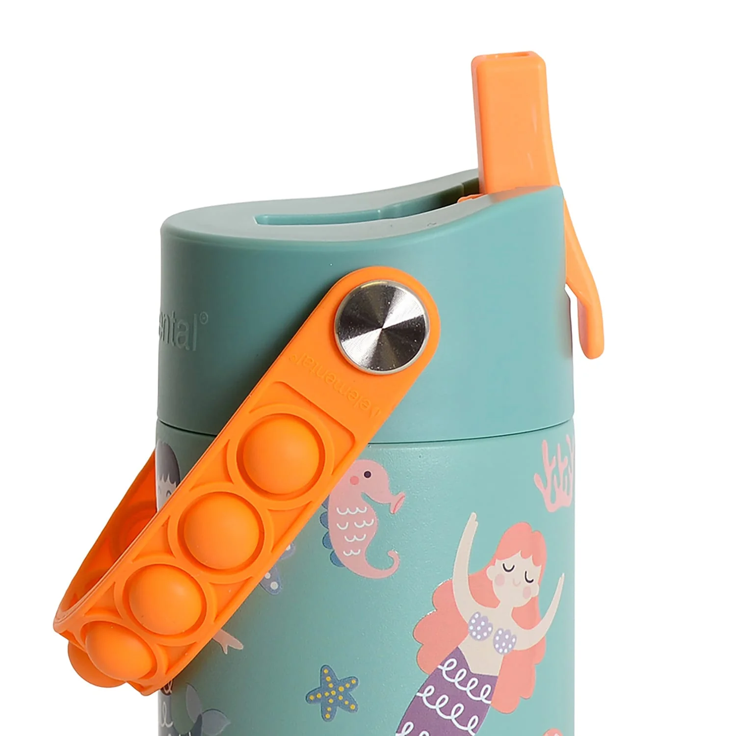 Elemental Core Pop Stainless Steel Water Bottle, 18 Oz., Mermaid Sisters - Image 5