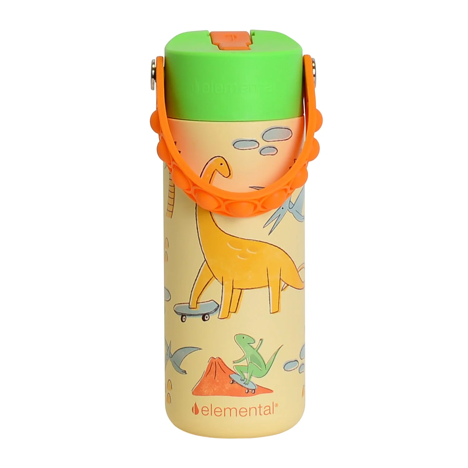 Elemental Core Pop Stainless Steel Water Bottle, 18 Oz., Skater Dinos - Image 3