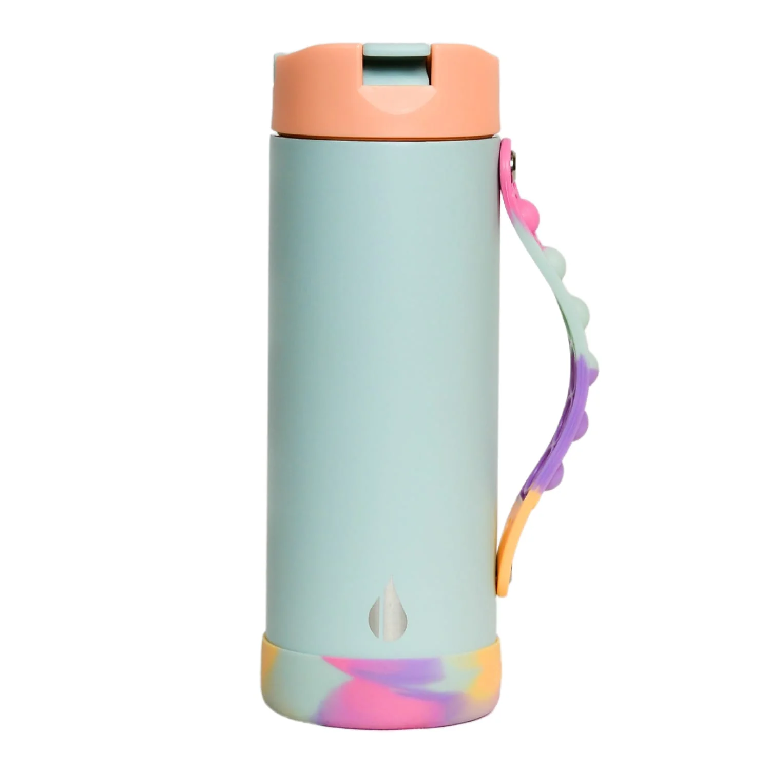 Elemental Iconic Pop Stainless Steel Fidget Water Bottle with Flip-open Sports Cap, 14 Oz., Mint Sorbet - Image 5