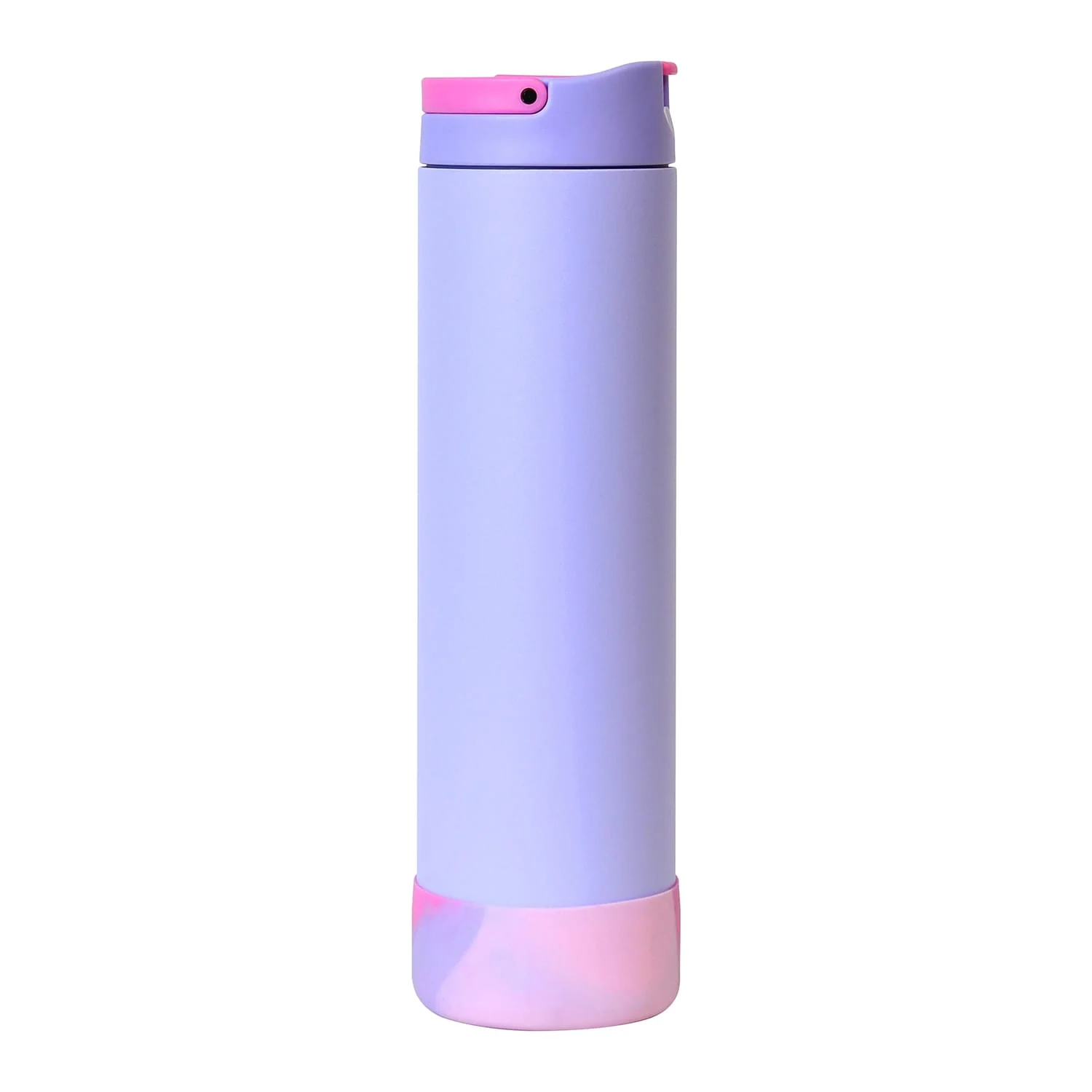 Elemental Iconic Pop Stainless Steel Fidget Water Bottle with Flip-open Sports Cap, 20 Oz., Lilac Tie Dye - Image 5