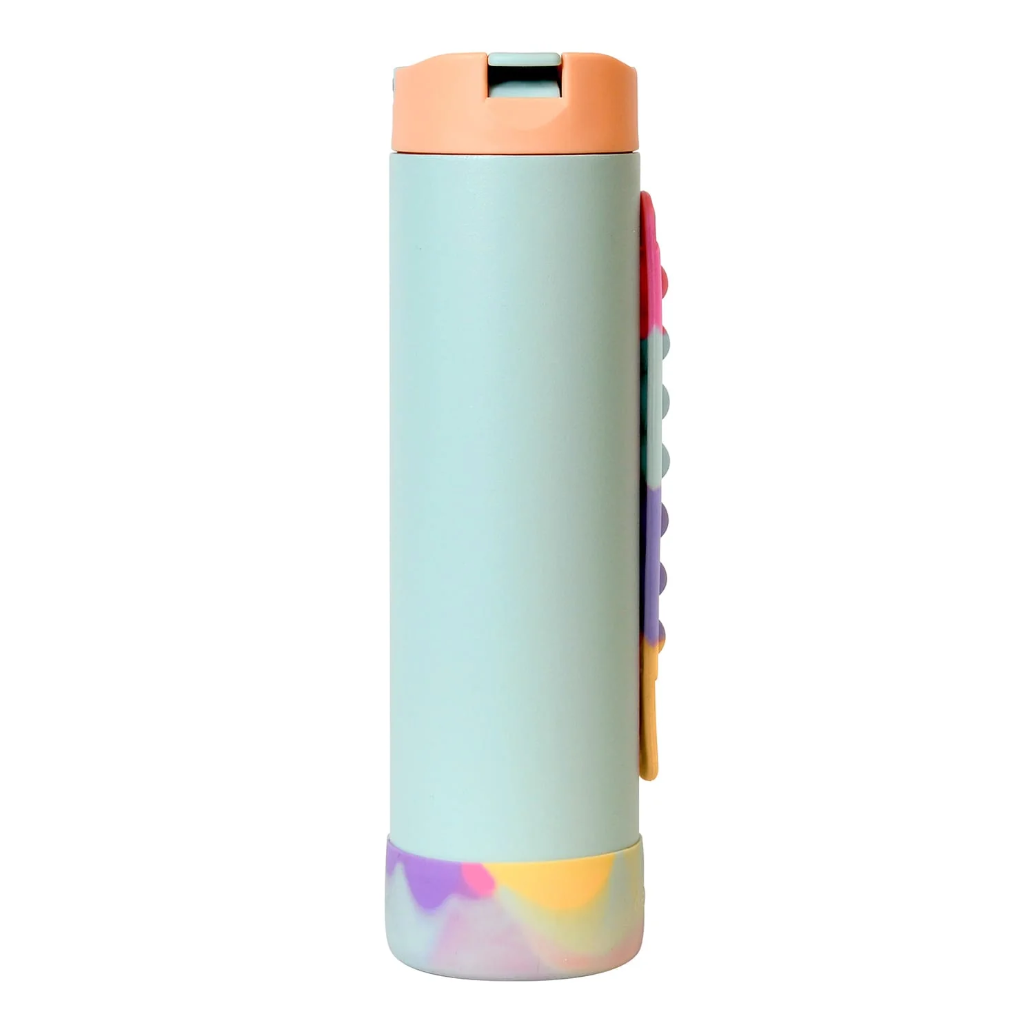 Elemental Iconic Pop Stainless Steel Fidget Water Bottle with Flip-open Sports Cap, 20 Oz., Mint Sorbet - Image 4