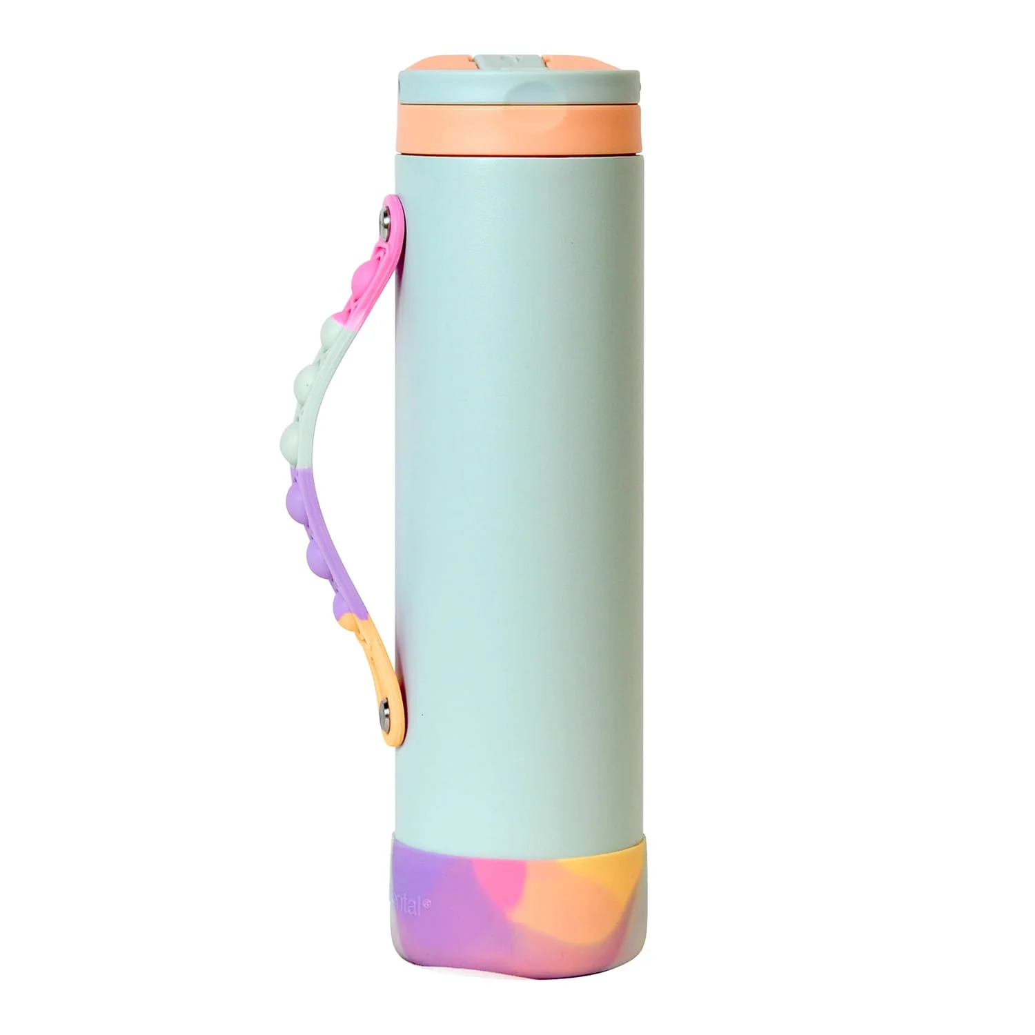Elemental Iconic Pop Stainless Steel Fidget Water Bottle with Flip-open Sports Cap, 20 Oz., Mint Sorbet - Image 5