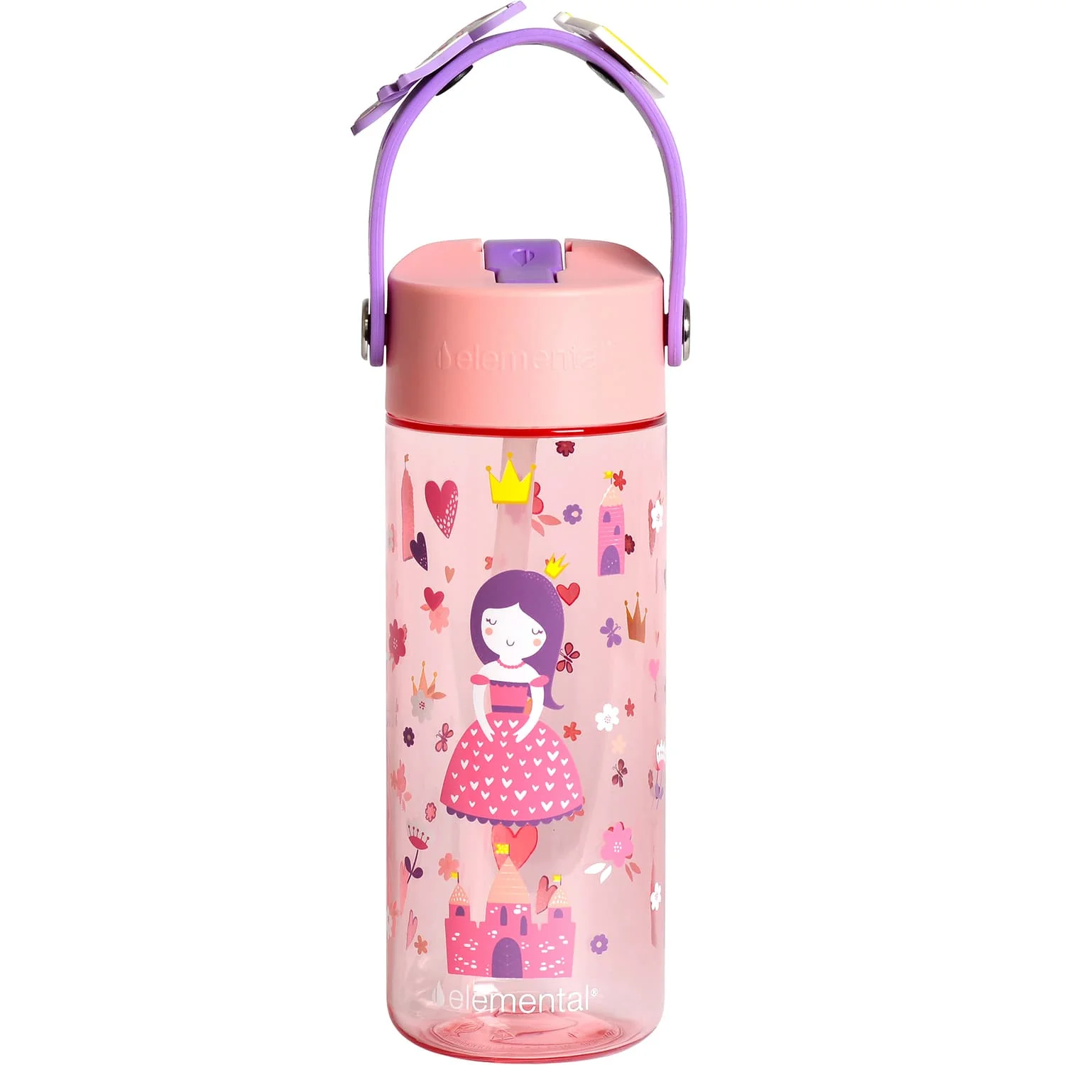 Elemental Splash Charm Tritan Water Bottle, 18 Oz., Princess Dream - Image 2