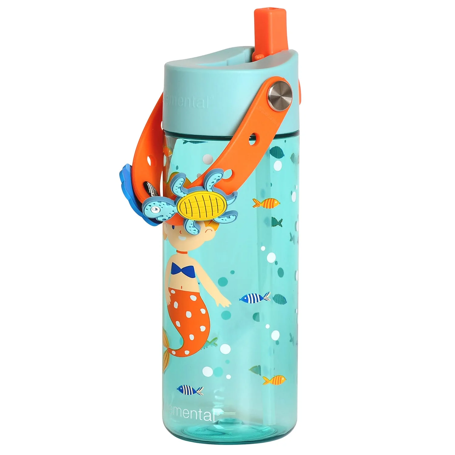 Elemental Splash Charm Tritan Water Bottle, 18 Oz., Sunny Mermaid - Image 3