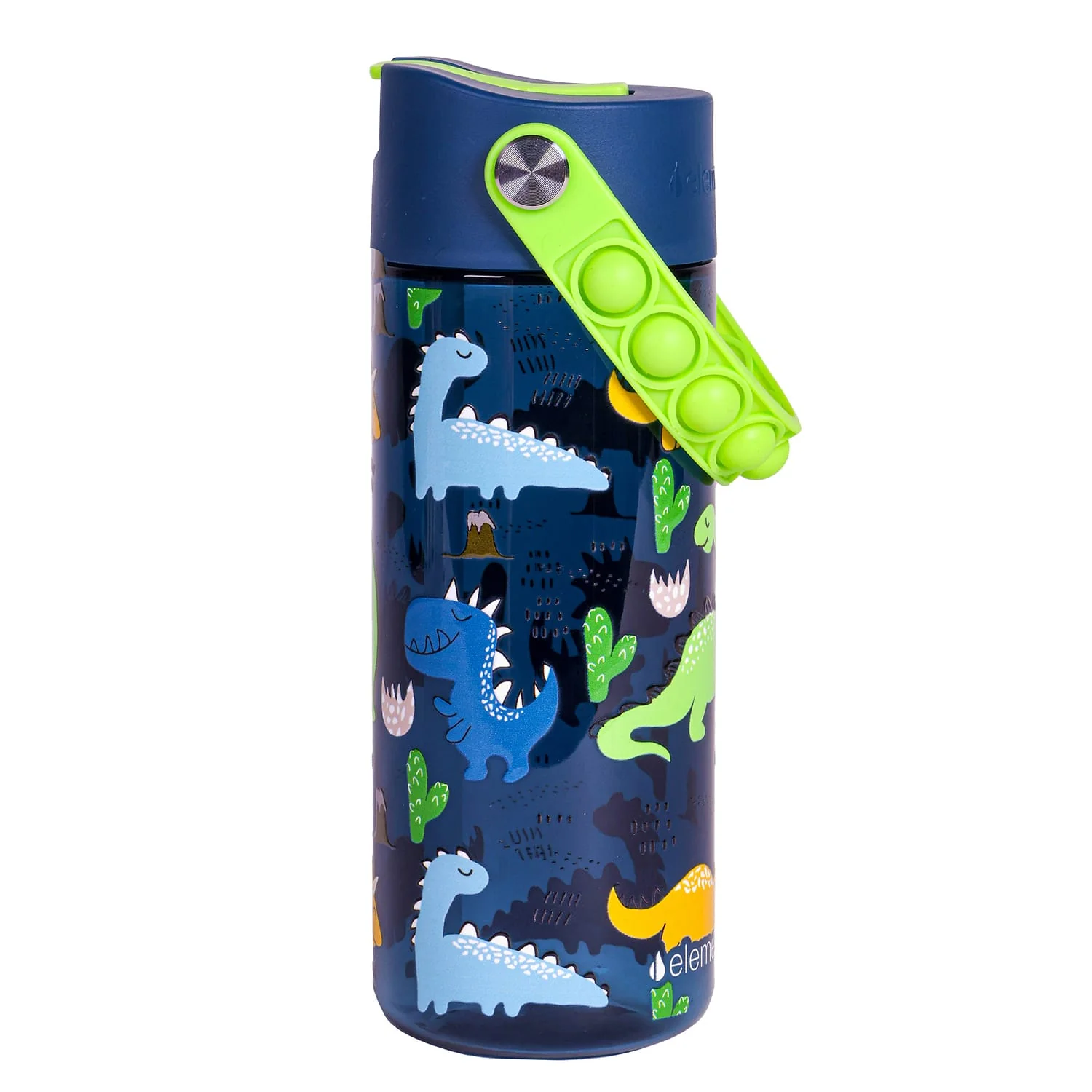 Elemental Splash Pop Tritan Water Bottle, 18 Oz., Dinosaur Navy - Image 4