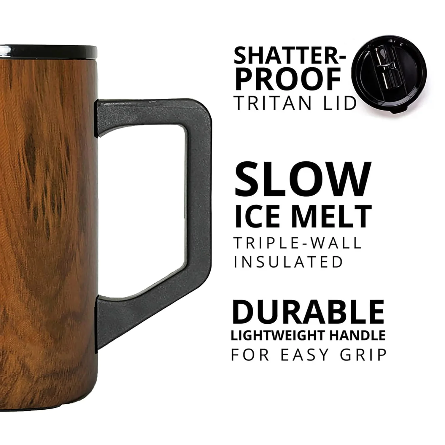 Elemental Summit Insulated Mug, 16 Oz., Teakwood - Image 2