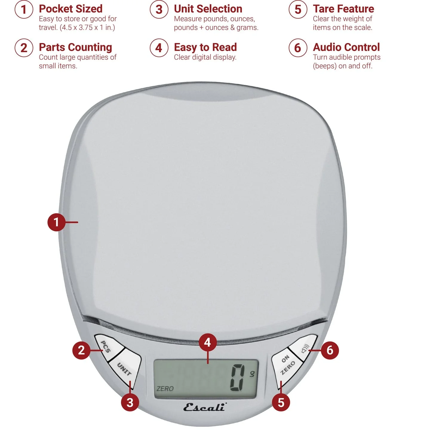 Escali Pico Pocket Scale - Image 2