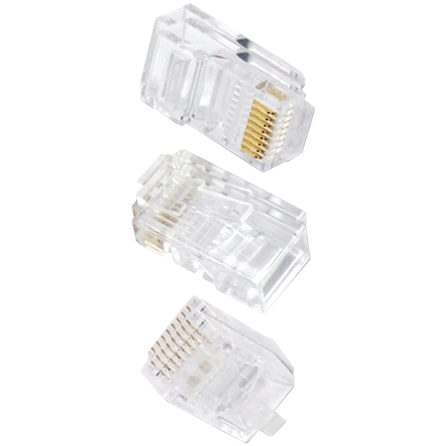 Ethereal 8-Pin CAT-6 Crimp Connectors, 50 Count