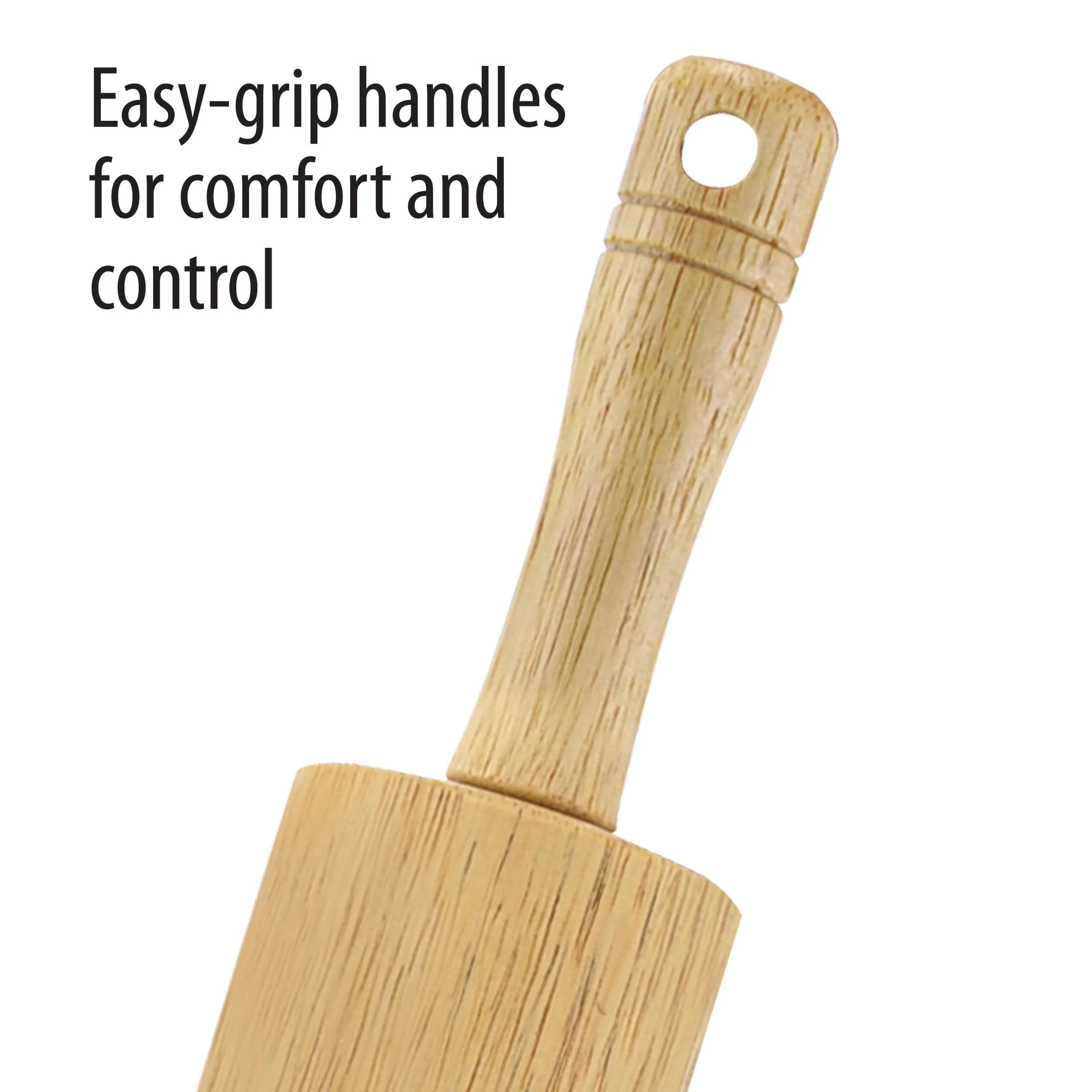 Farberware Classic Wood Rolling Pin, 17.75 Inch, Natural - Image 3