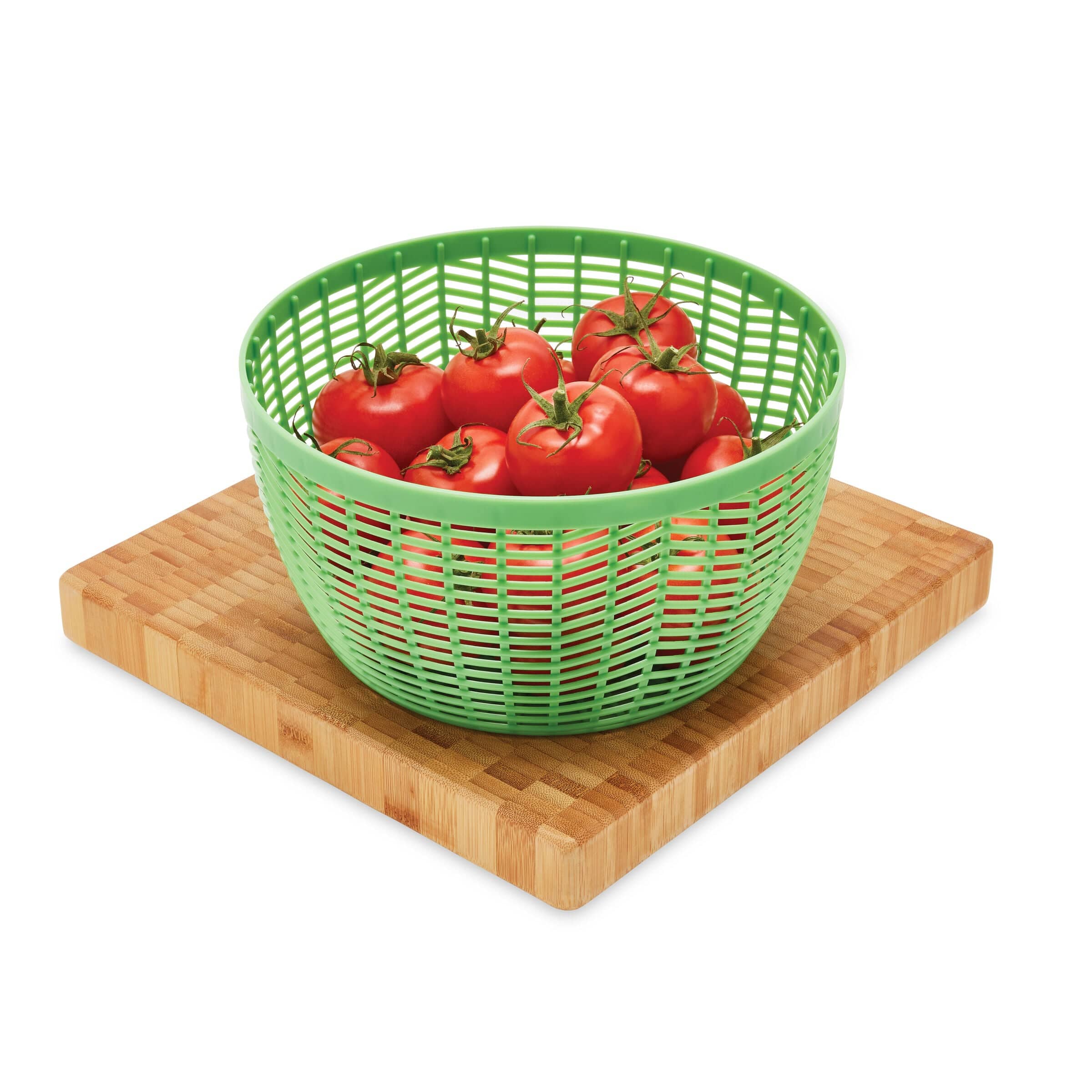 Farberware Pro Pump Salad Spinner with bowl, colander + built in draining system, Large 6.6 quart, Green - Image 6
