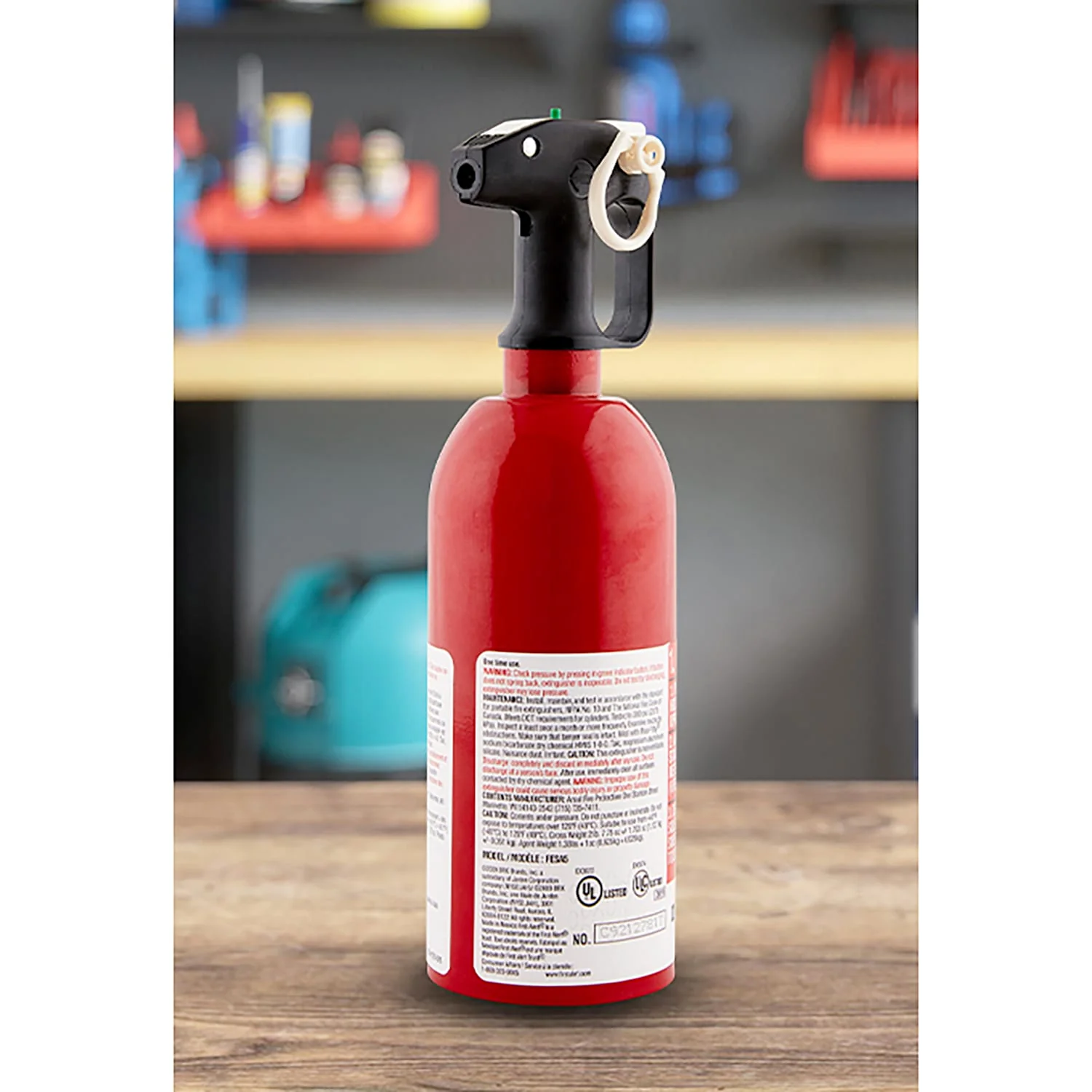 First Alert Rechargeable Auto Fire Extinguisher with Bracket and Strap, UL Rated R-B:C, AUTO5 - Image 2