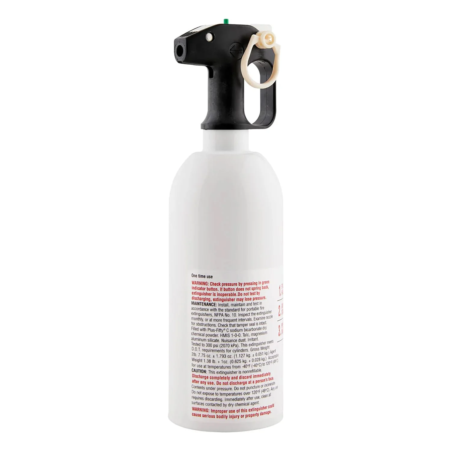 First Alert Rechargeable Kitchen Fire Extinguisher UL Rated 5-B:C, KITCHEN5 - Image 4