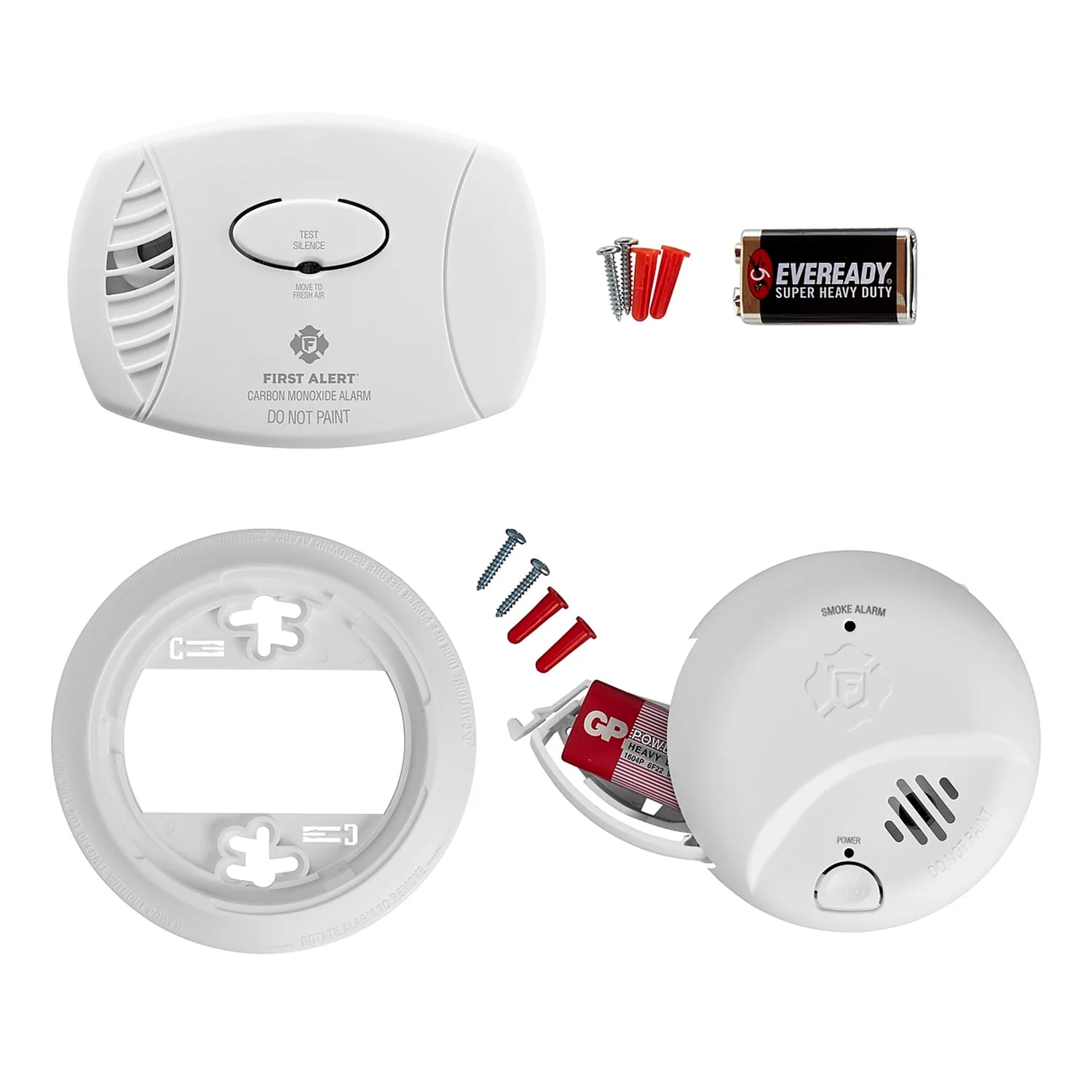 First Alert Standard Battery-Operated Smoke Alarm and CO Alarm Value 2 Pack with Models SMI100 and CO400 - Image 4