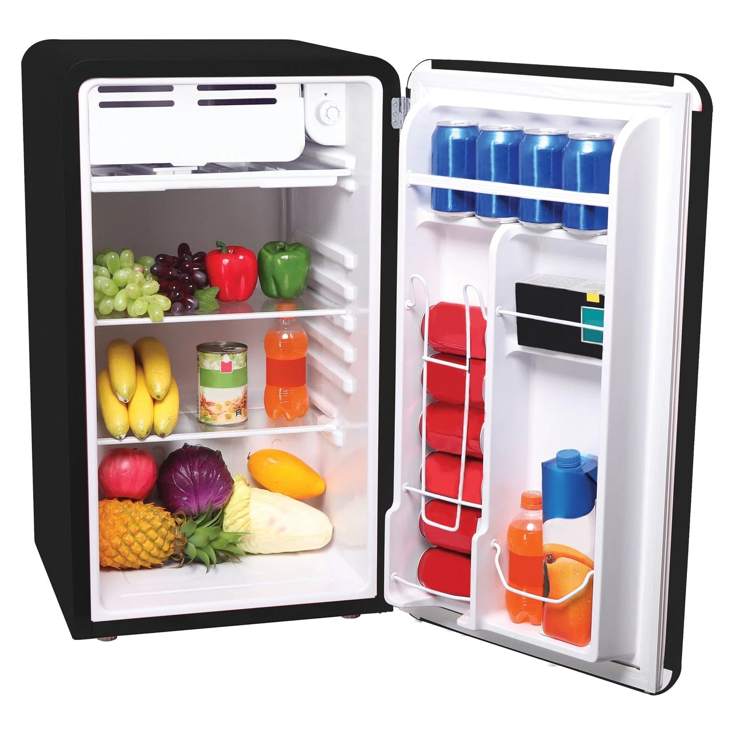 Frigidaire 3.2-Cu.-Ft. 60-Watt Retro Compact Refrigerator, Black - Image 5