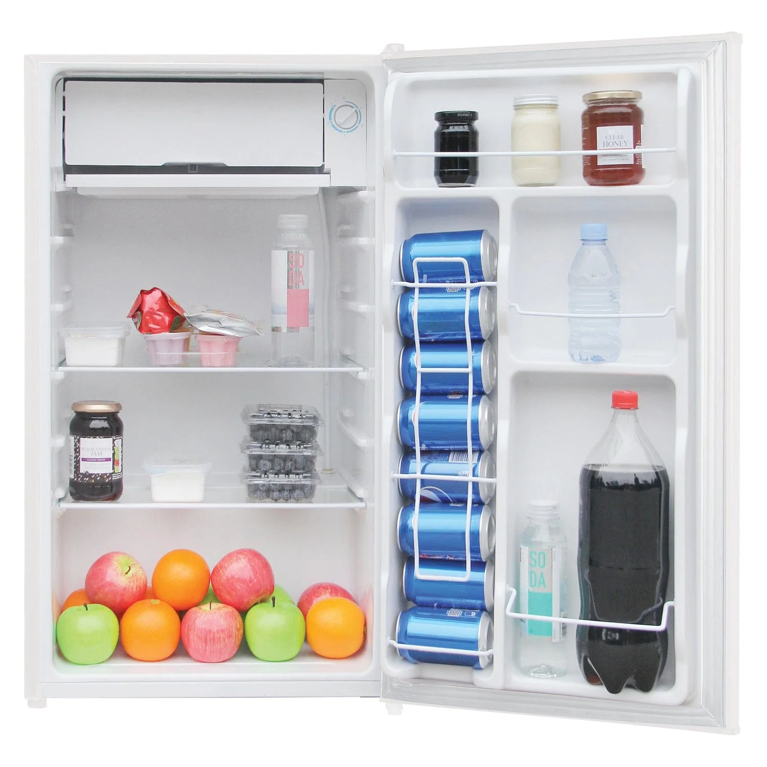 Frigidaire 3.2-Cu.-Ft. 65-Watt Eraser-Board Door Retro Compact Fridge, White - Image 3