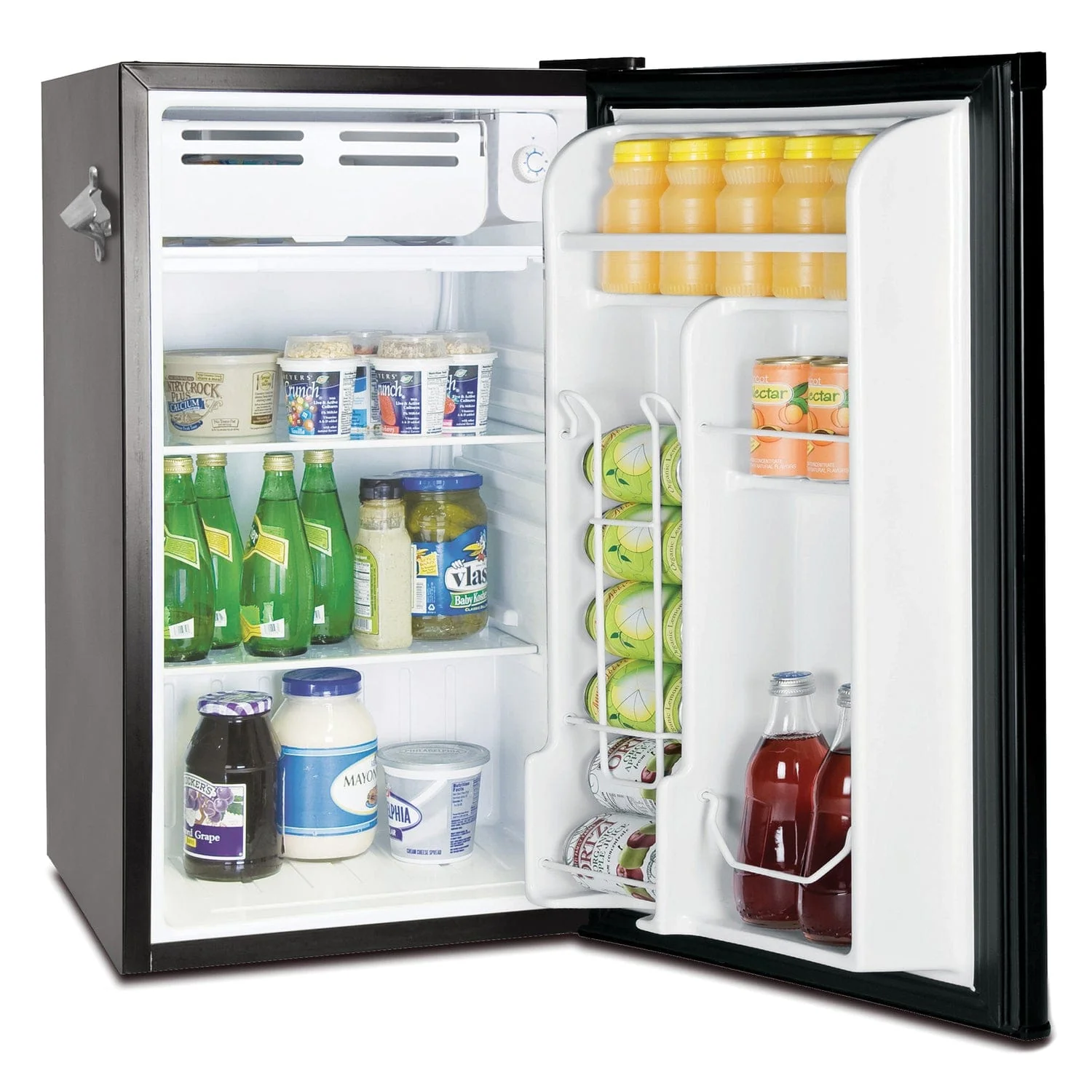 Frigidaire 3.2-Cu.-Ft. 65-Watt Retro Bar Fridge with Side Bottle Opener, Black - Image 5