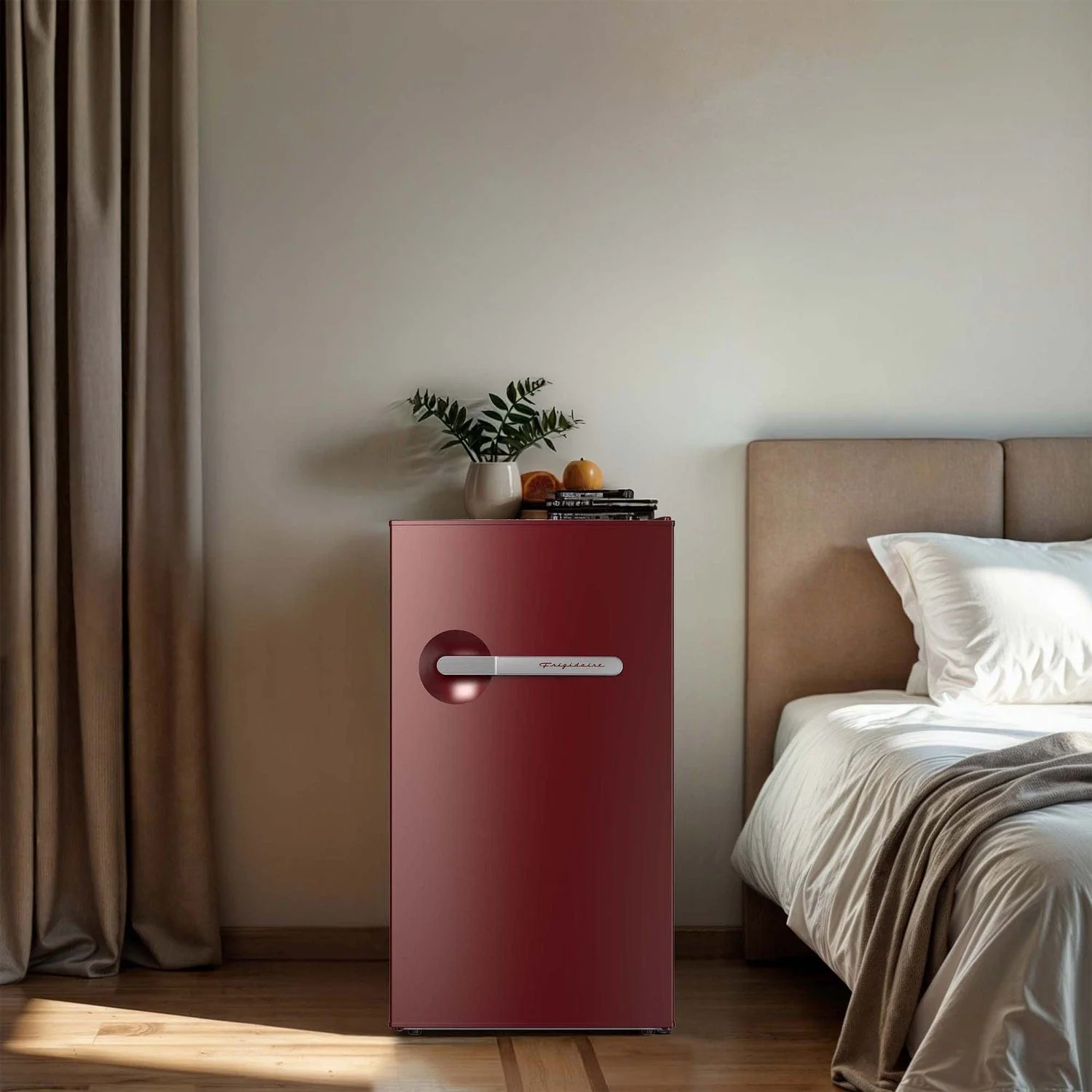Frigidaire 3.2-Cu. Ft. Retro Bar Refrigerator, Side Bottle Opener, Merlot - Image 4