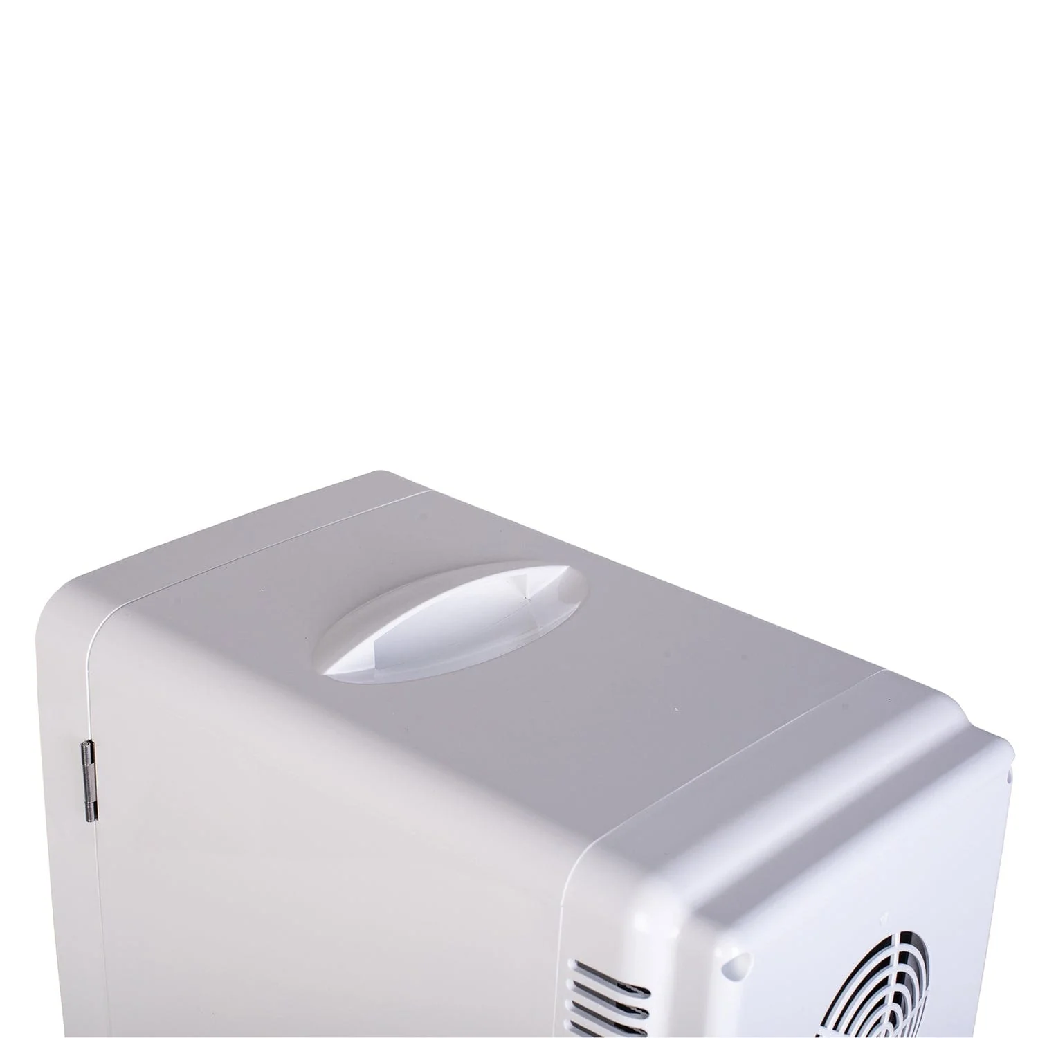 Frigidaire 6.5-L 9-Can Mini Portable Personal Fridge with Lighted Mirror Door, White - Image 2
