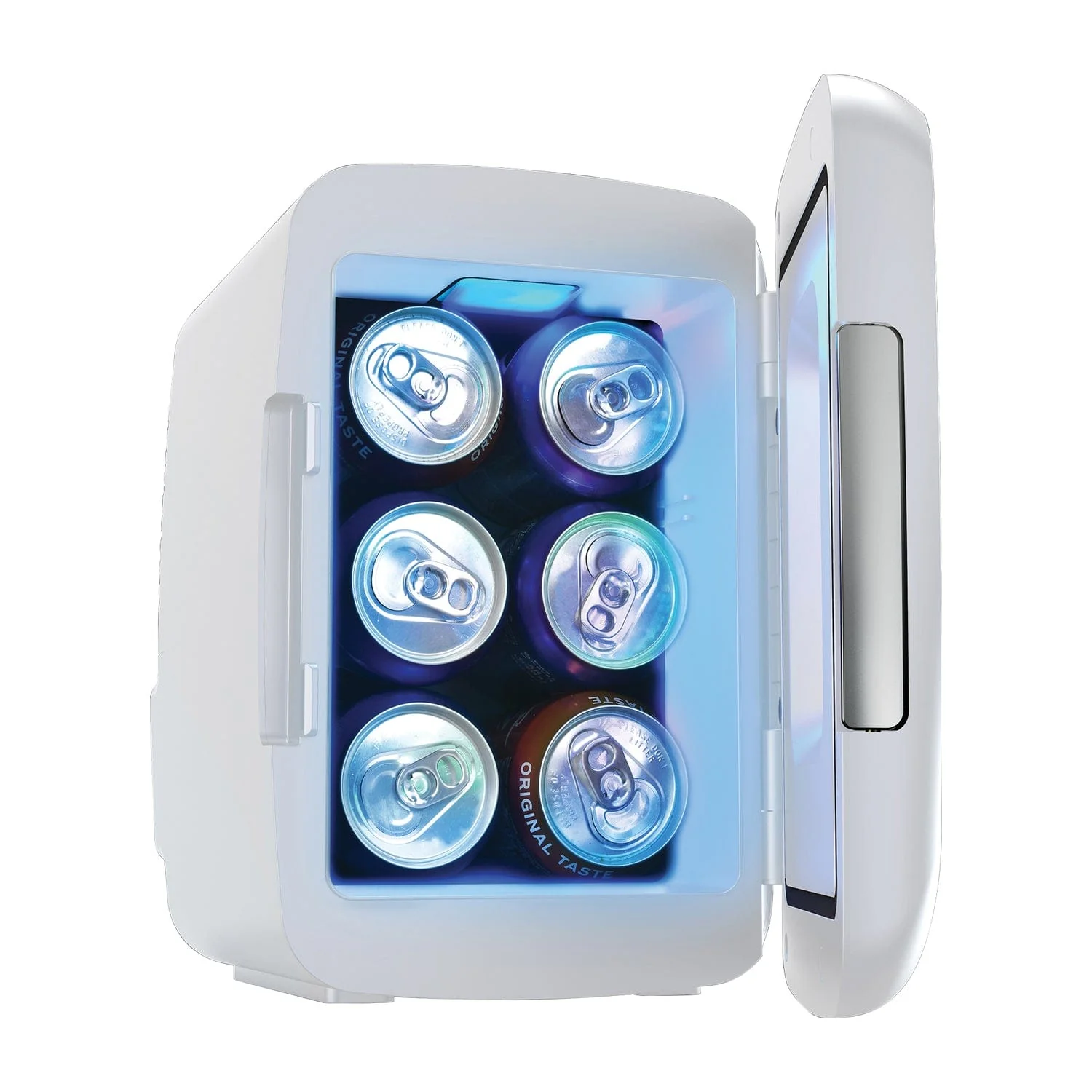 Frigidaire 6-Can Retro Gaming Light-up Portable Beverage Mini Fridge, EFMIS179, White - Image 4