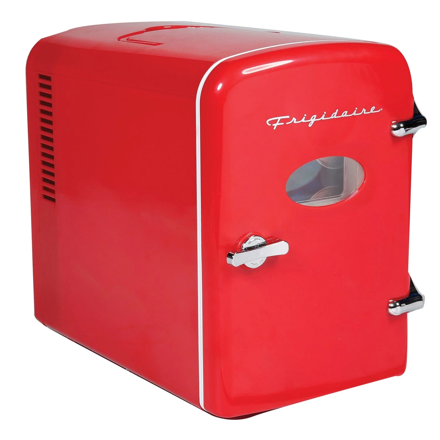 Frigidaire 9-Can 48-Watt Portable Retro Mini Refrigerator, Red - Image 2