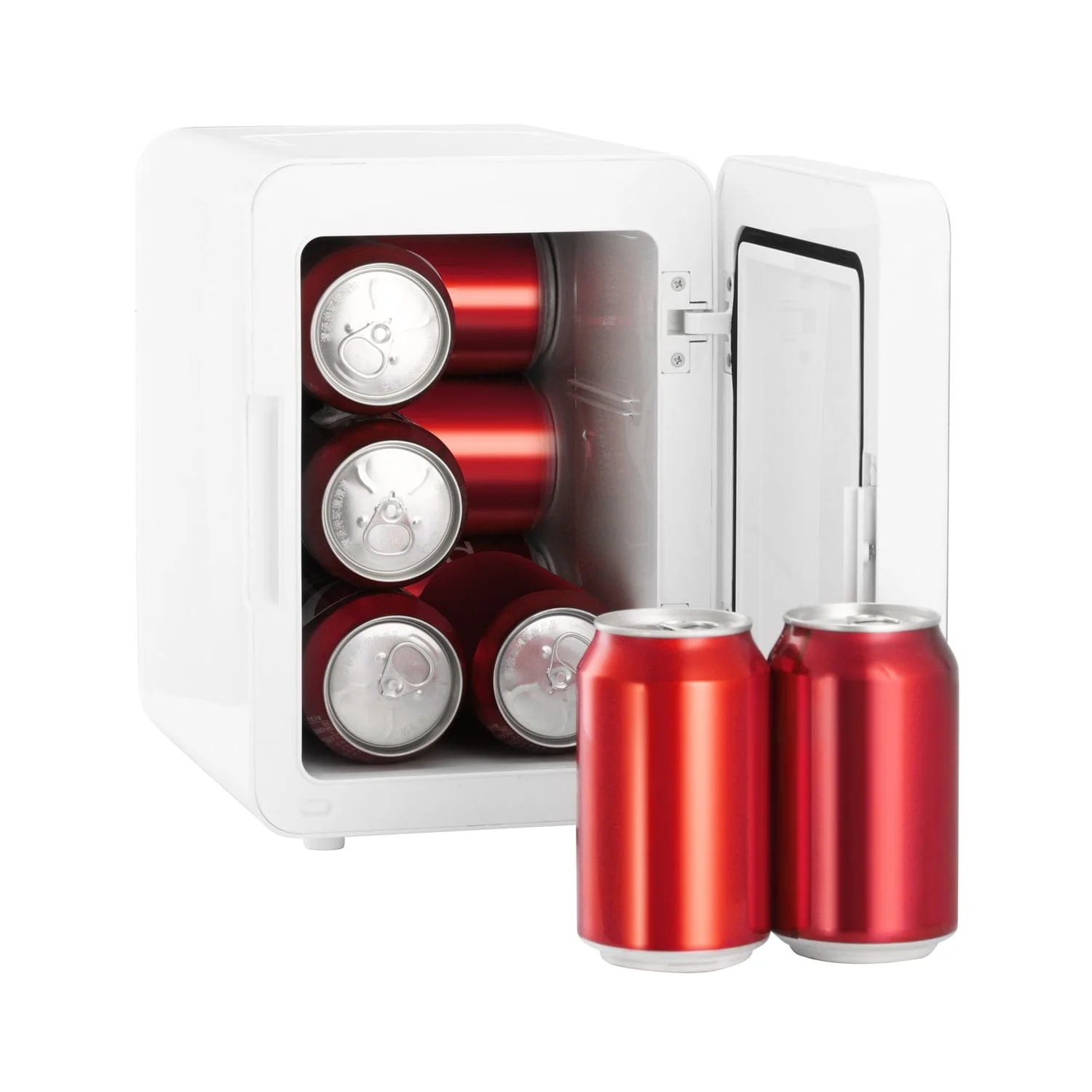 Frigidaire Gallery 9-Can Lighted Mirror Beauty Fridge, White - Image 3