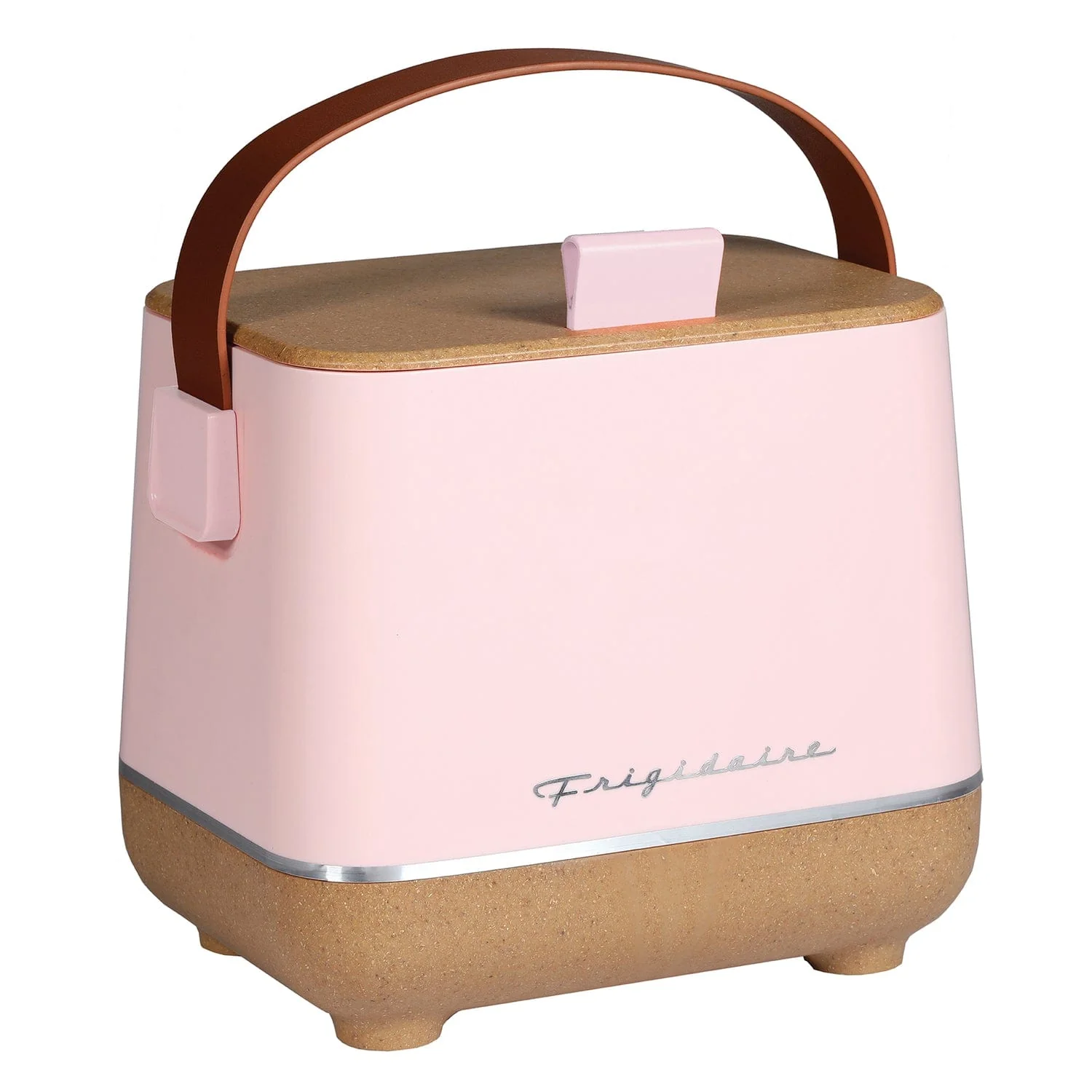 Frigidaire Top-Opening 6-Can Beverage Insulated Fridge/Cooler, Cork, Pink