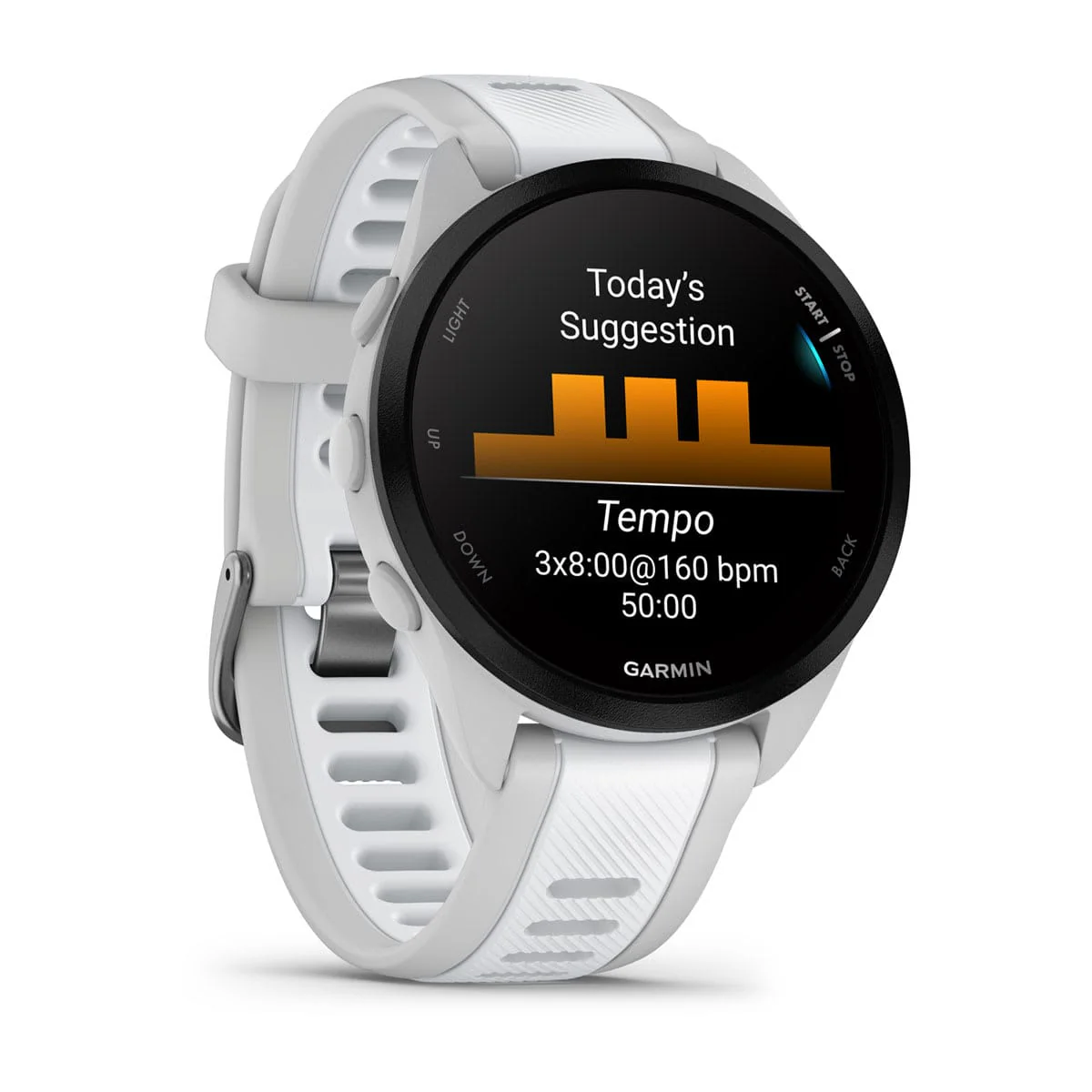 Garmin Forerunner 165 Music Running Smartwatch, GPS, WiFi, Mist Gray/Whitestone - Certified Refurbished - Image 3