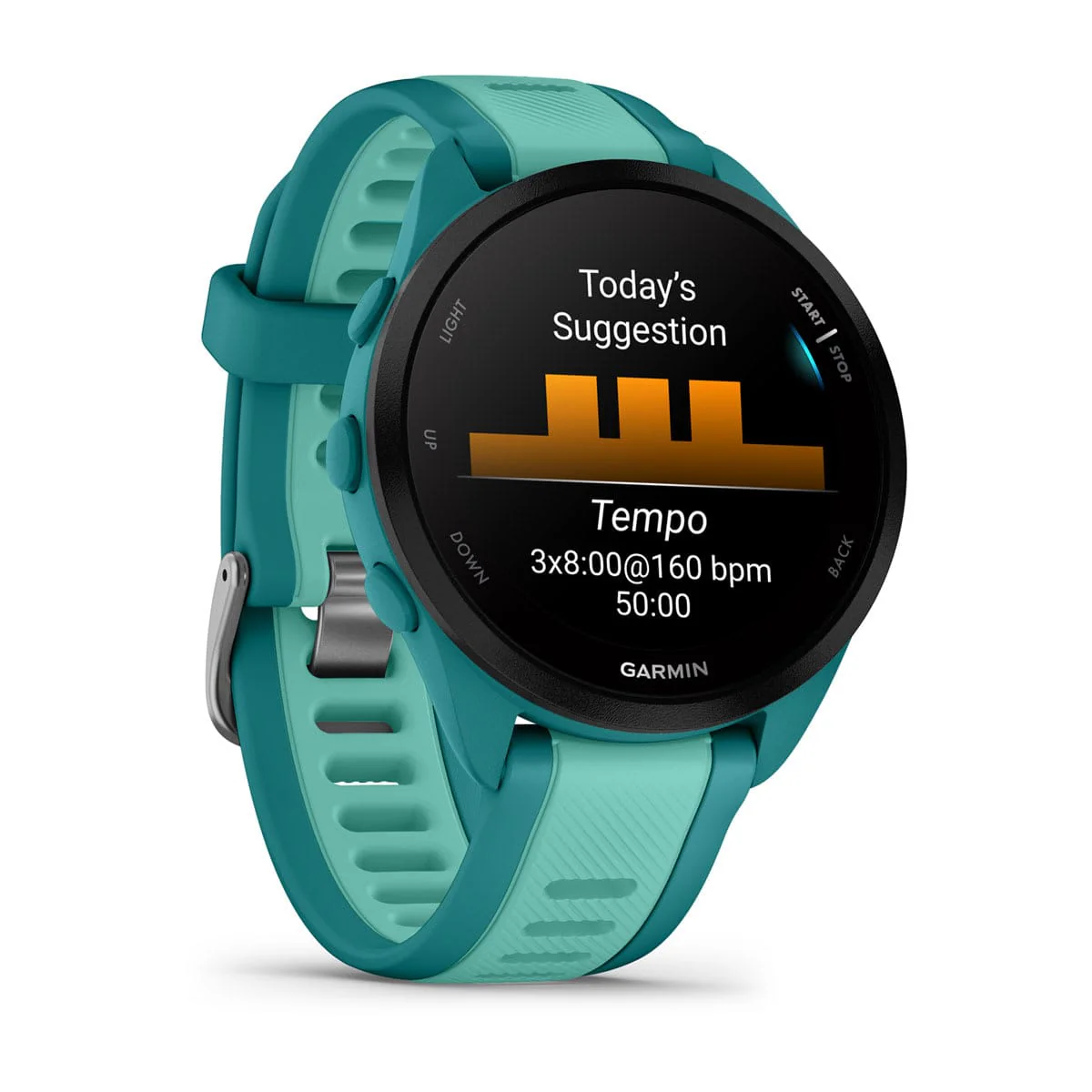 Garmin Forerunner 165 Music Running Smartwatch, GPS, WiFi, Turquoise/Aqua - Certified Refurbished - Image 3