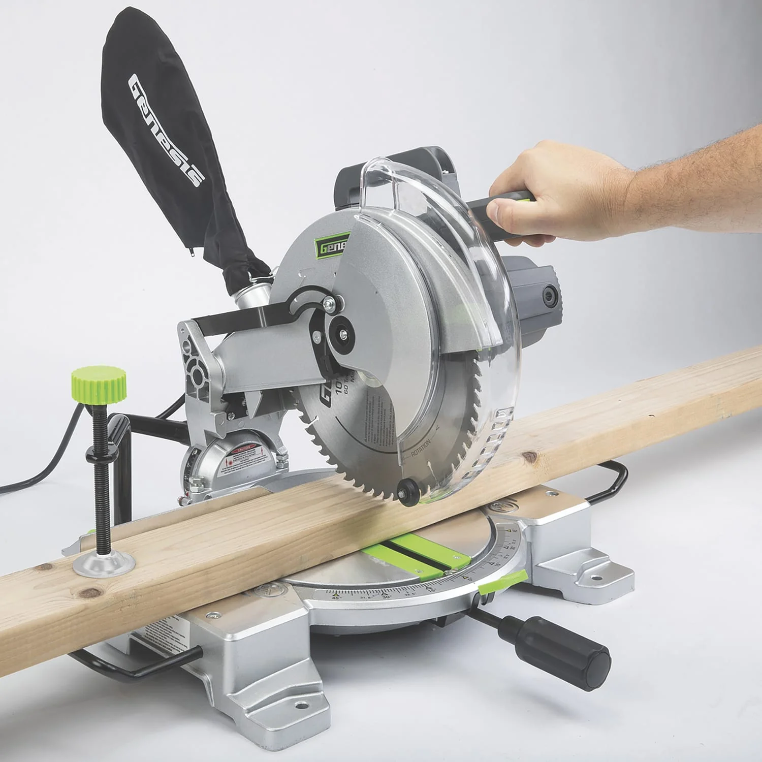 Genesis 15-Amp 10-In. Compound Miter Saw with Laser Guide and Blade - Image 5