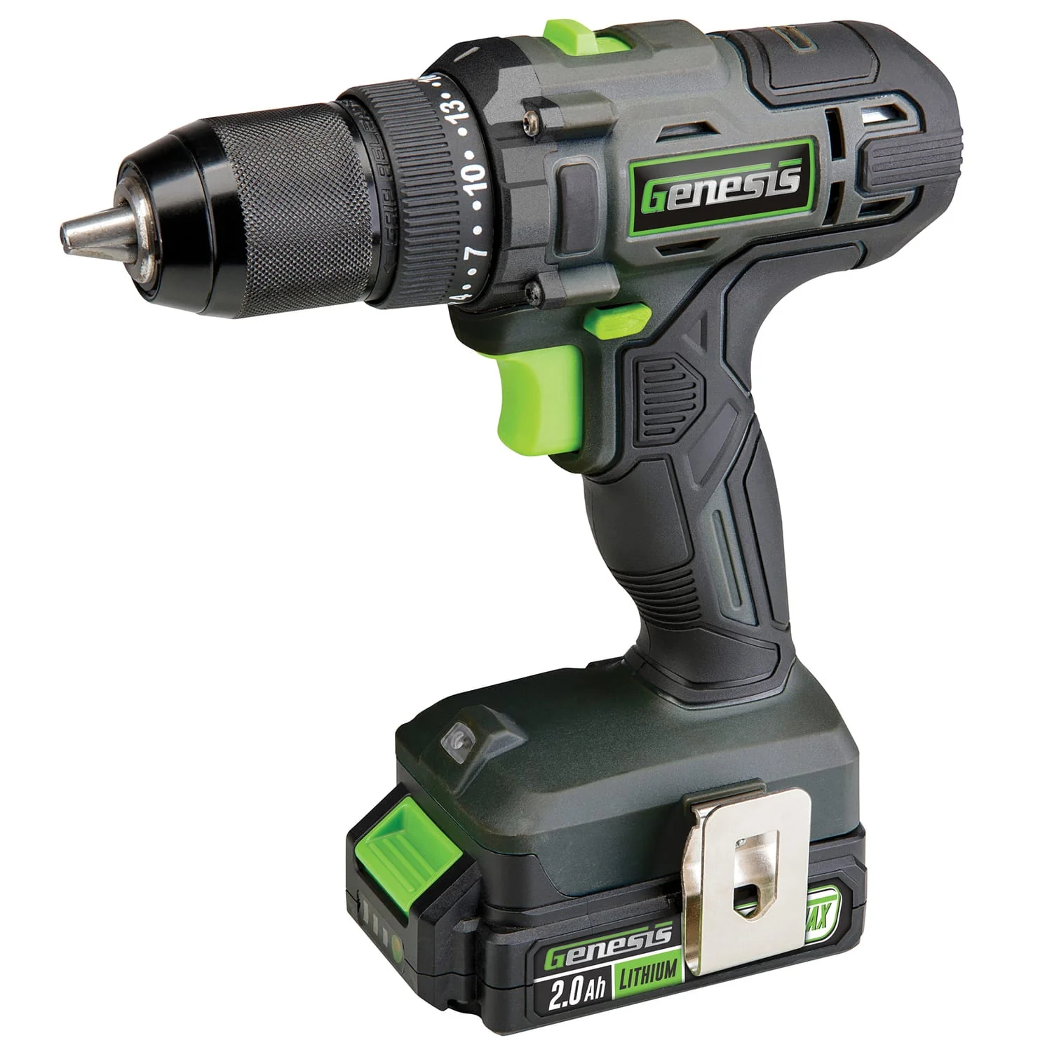 Genesis 20-Volt Cordless Li-Ion 2-Speed 1/2-In. Drill Driver, GLCD2012B
