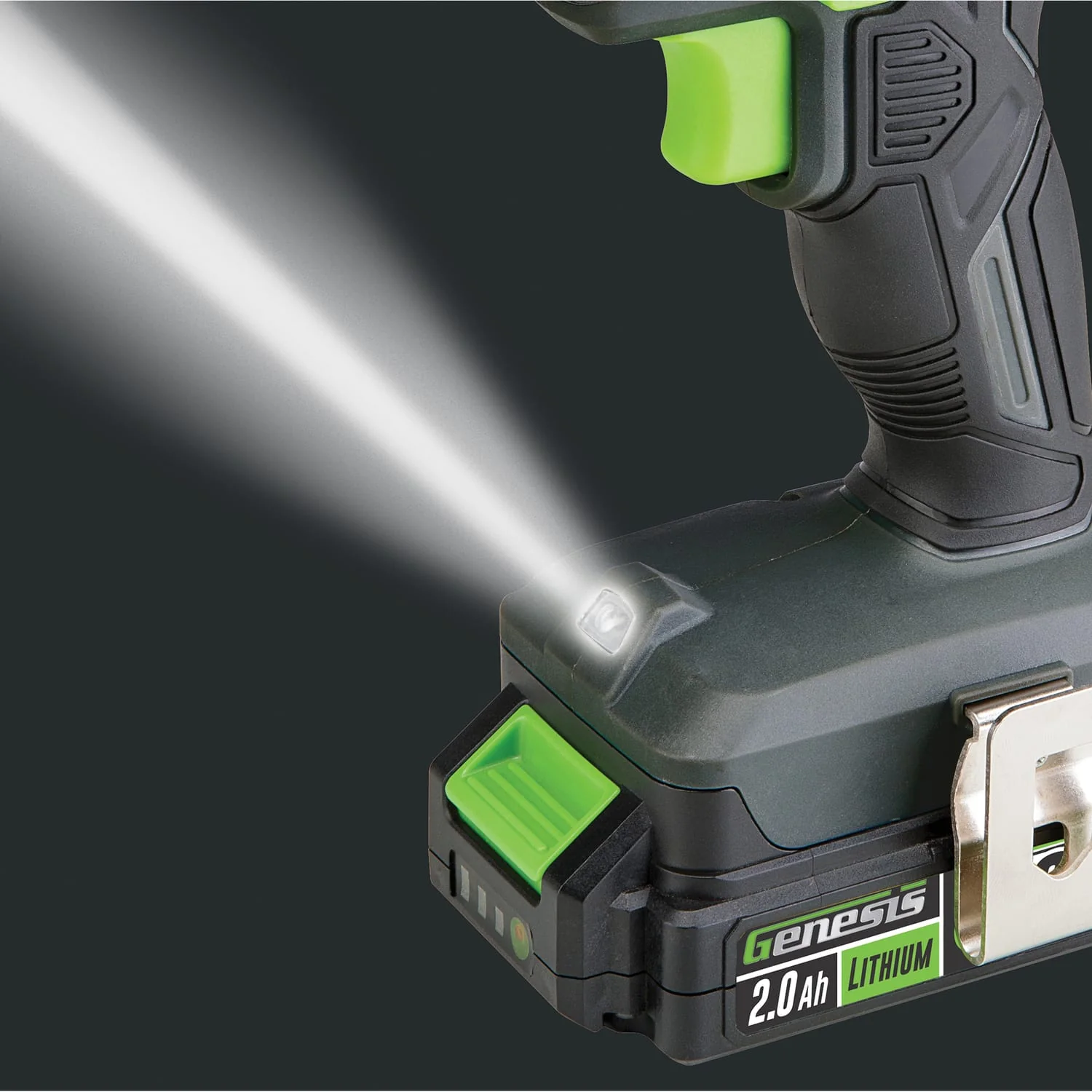 Genesis 20-Volt Cordless Li-Ion 2-Speed 1/2-In. Drill Driver, GLCD2012B - Image 2