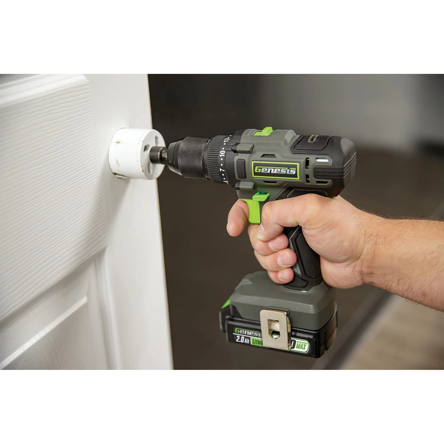 Genesis 20-Volt Cordless Li-Ion 2-Speed 1/2-In. Drill Driver, GLCD2012B - Image 3